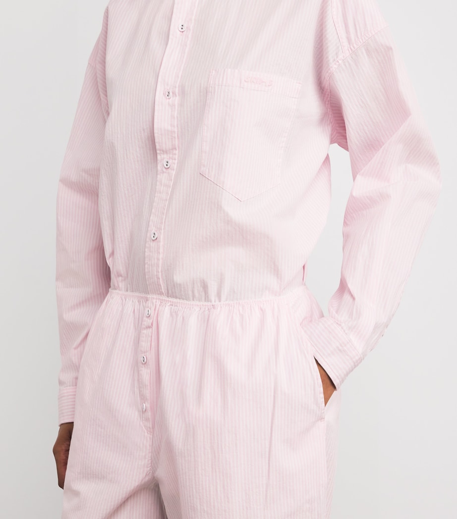 Stretch-Cotton Stripe Pyjama Set CHERY BLOSM STRIPE Image 5