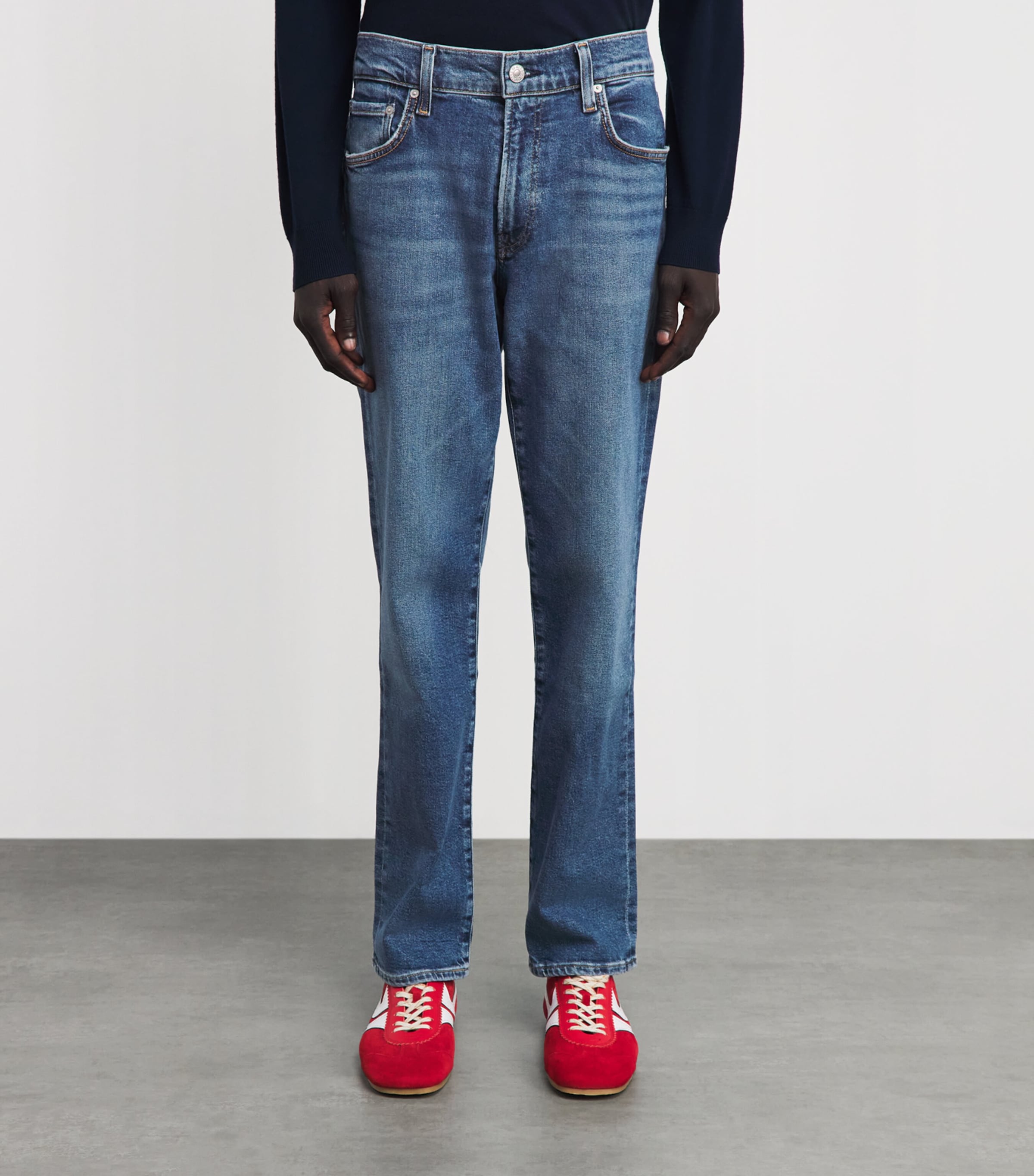 Citizens of Humanity Mens Elijah Straight Jeans True Blue Image 4
