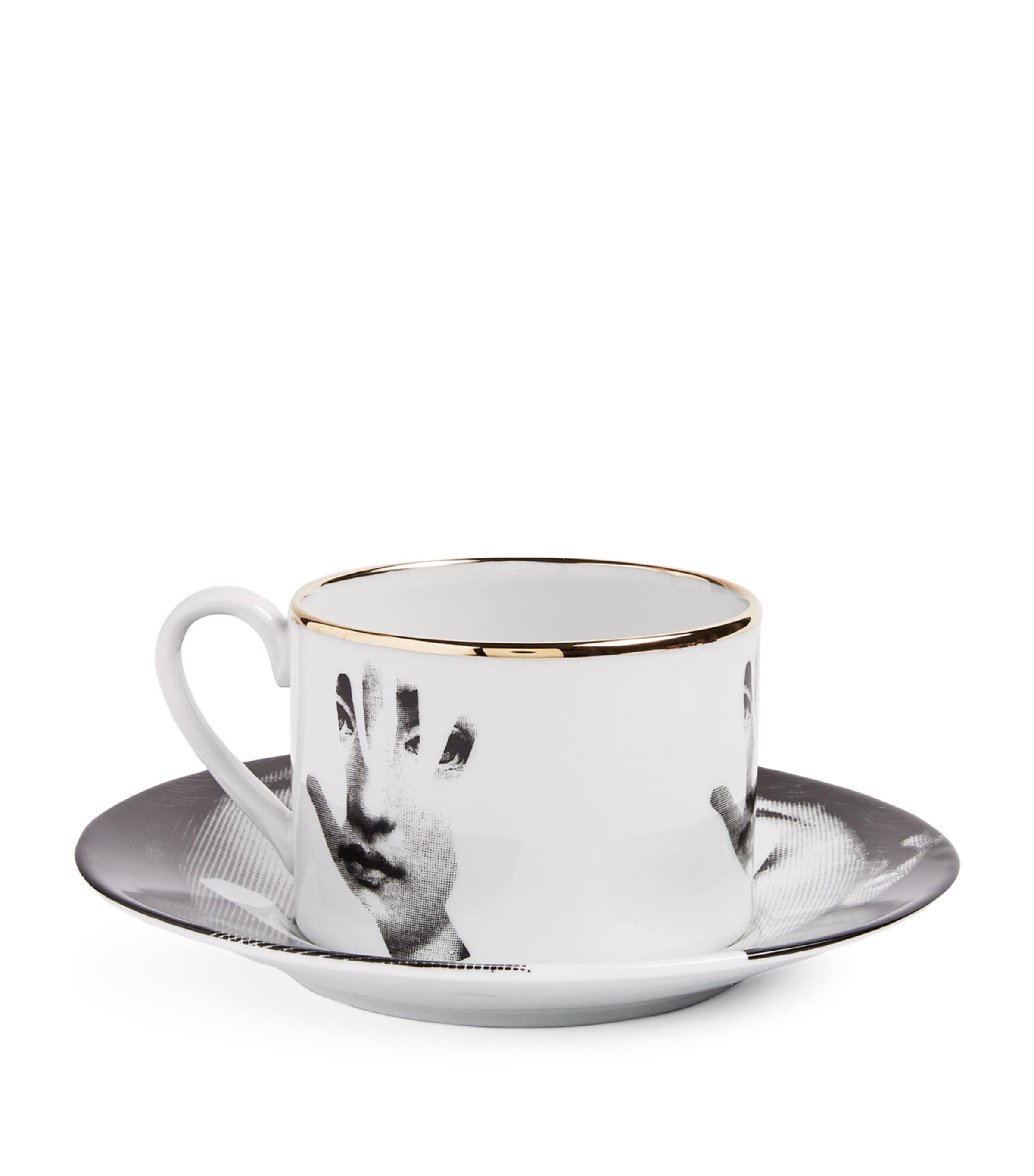 Fornasetti Tema e Variazioni No. 16 Teacup | Dining | Tableware | Tea Cups & Saucers | Designers | Fornasetti