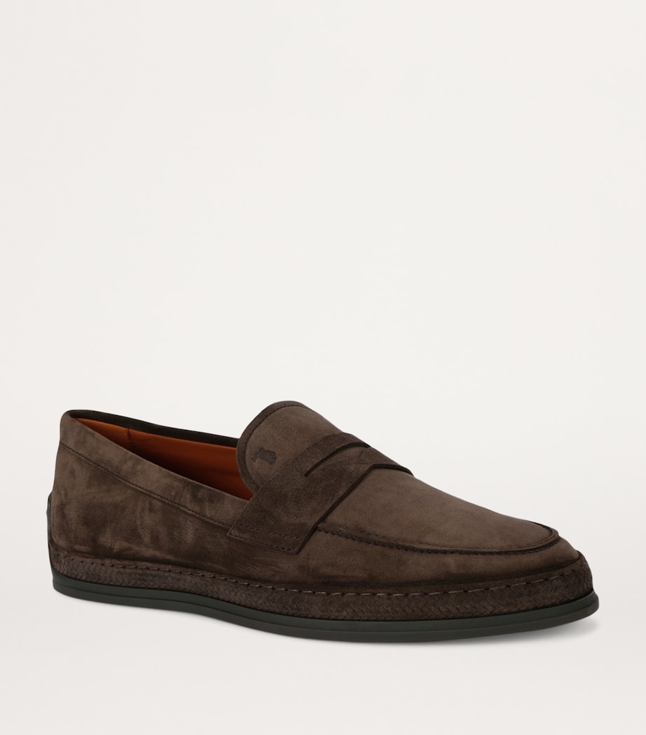 Leather Gomma Penny Loafers BROWN Image 3