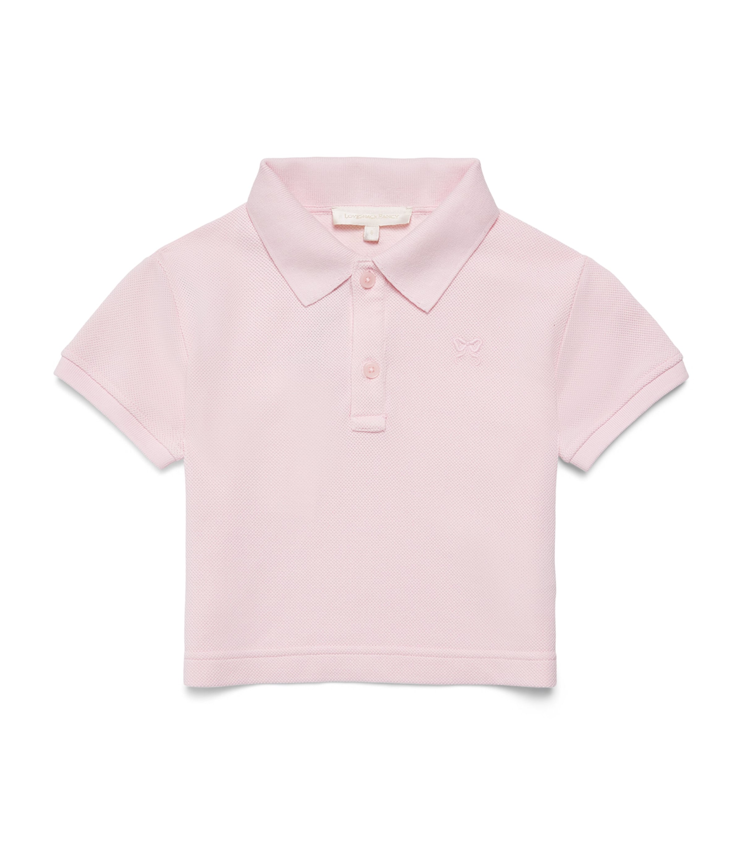 LoveShackFancy Livette Polo Shirt (2-6 Years) Pkshopink Shore Image 1