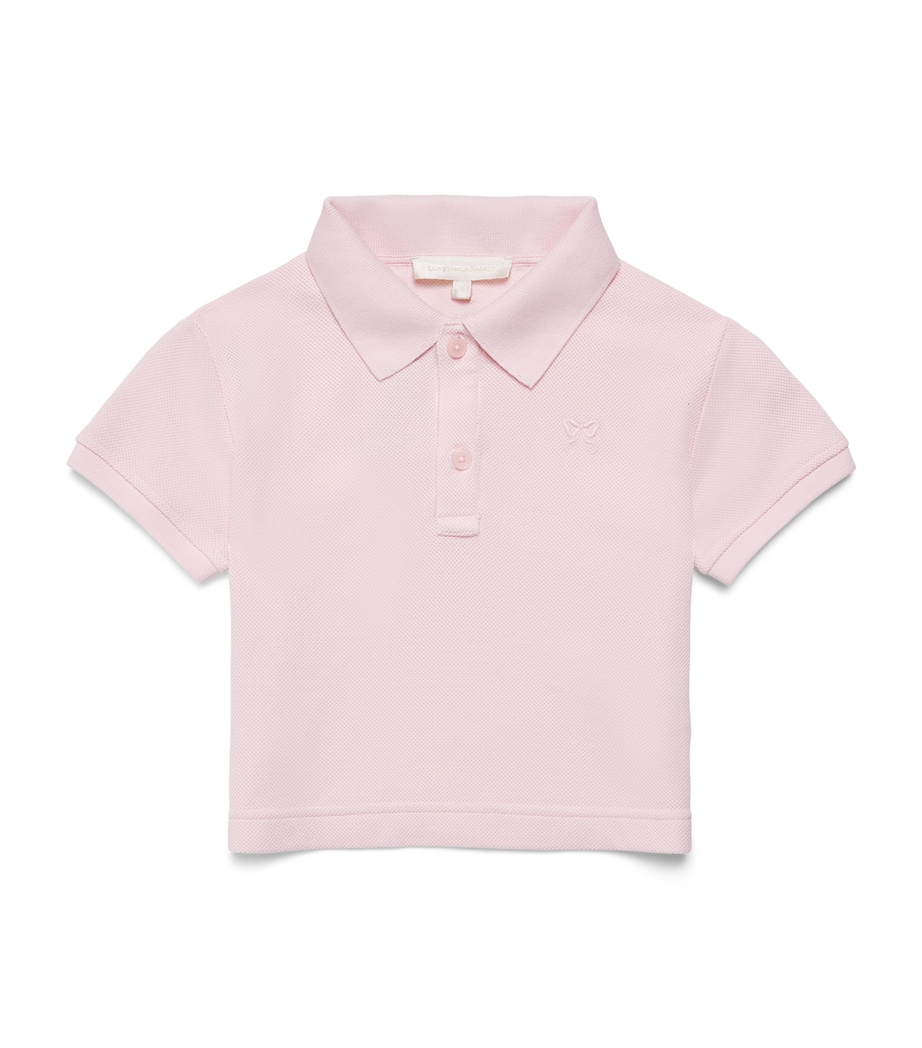 LoveShackFancy Livette Polo Shirt (2-6 Years) Pkshopink Shore Image 1