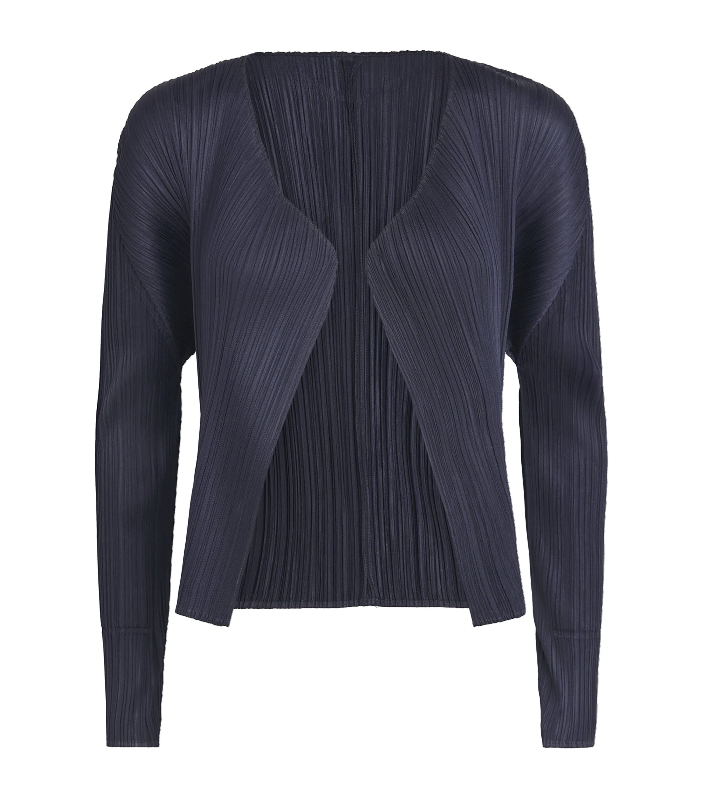 Issey Miyake Pleats Please New Colorful Basics Cardigan In Blue