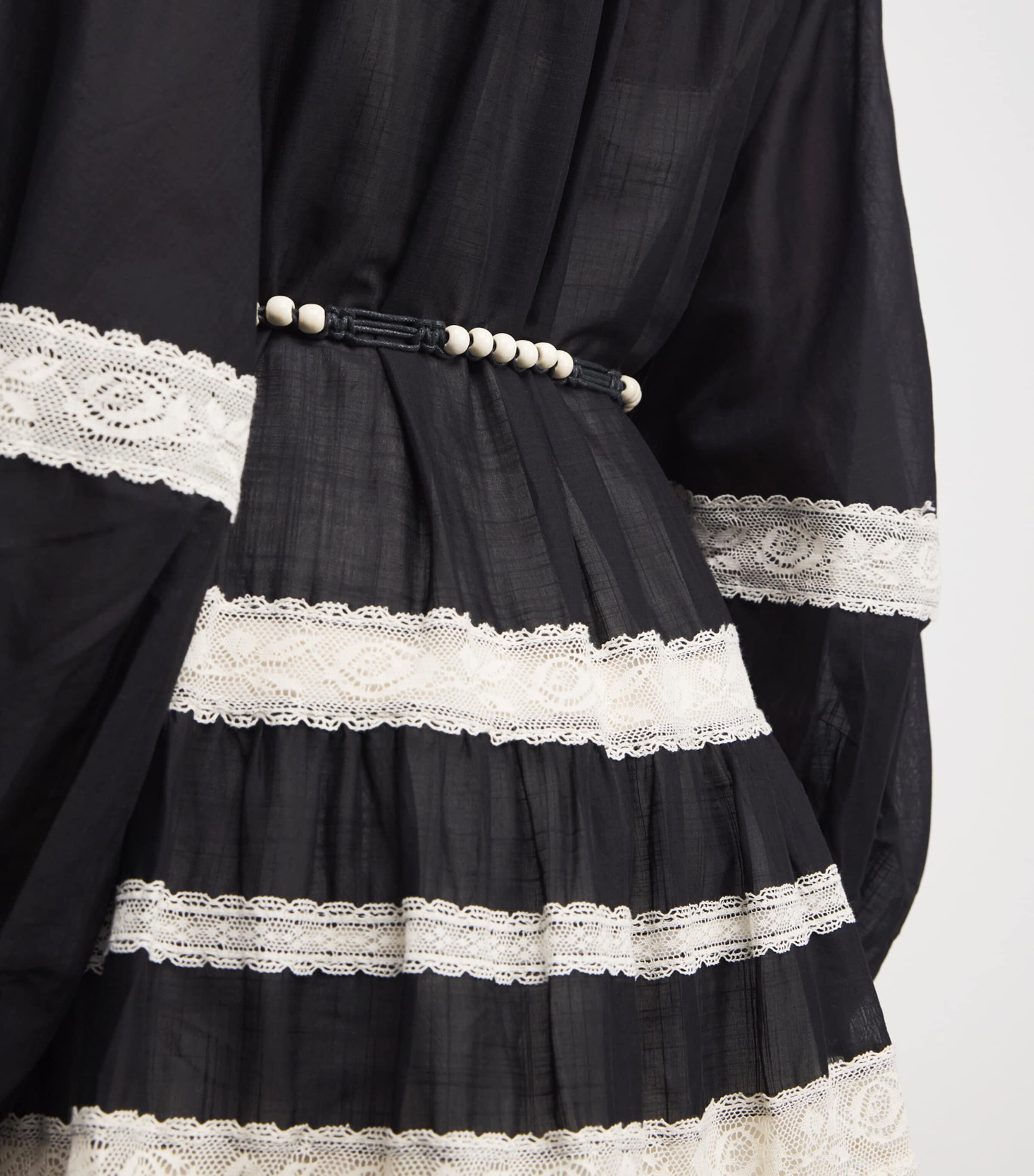 Zimmermann Cotton Lace-Insert Rhiannon Midi Dress | Harrods US