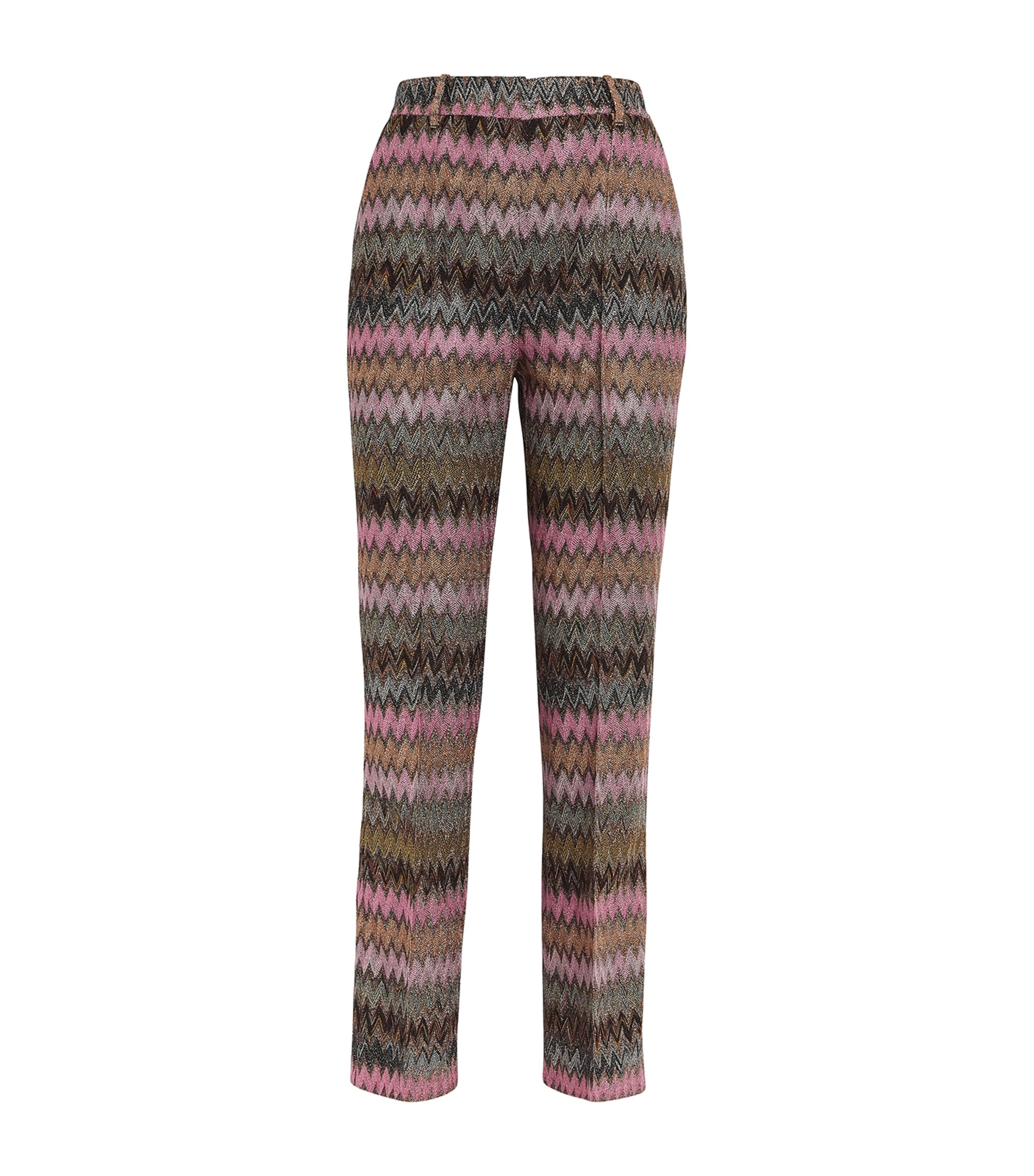 Missoni Zigzag Flared Trousers In Blue