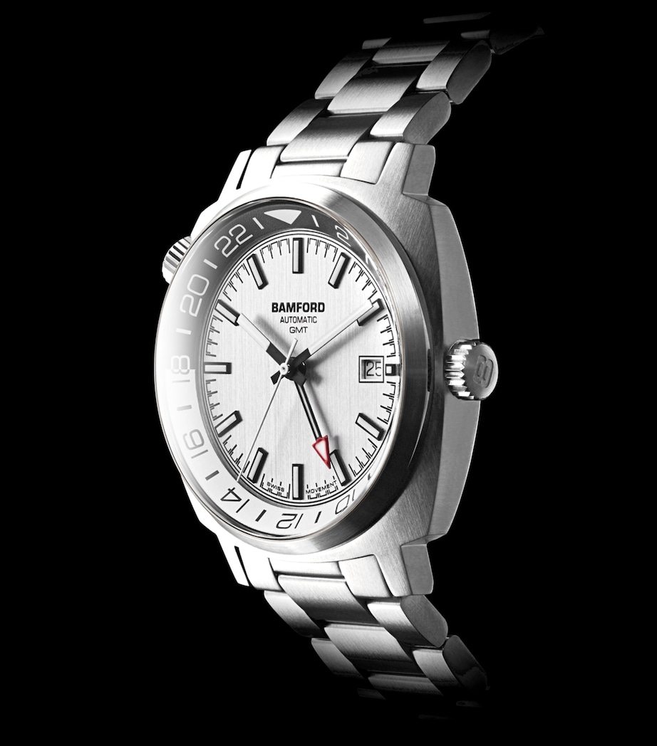 Bamford London Stainless Steel GMT Watch 40mm Grey Image 6