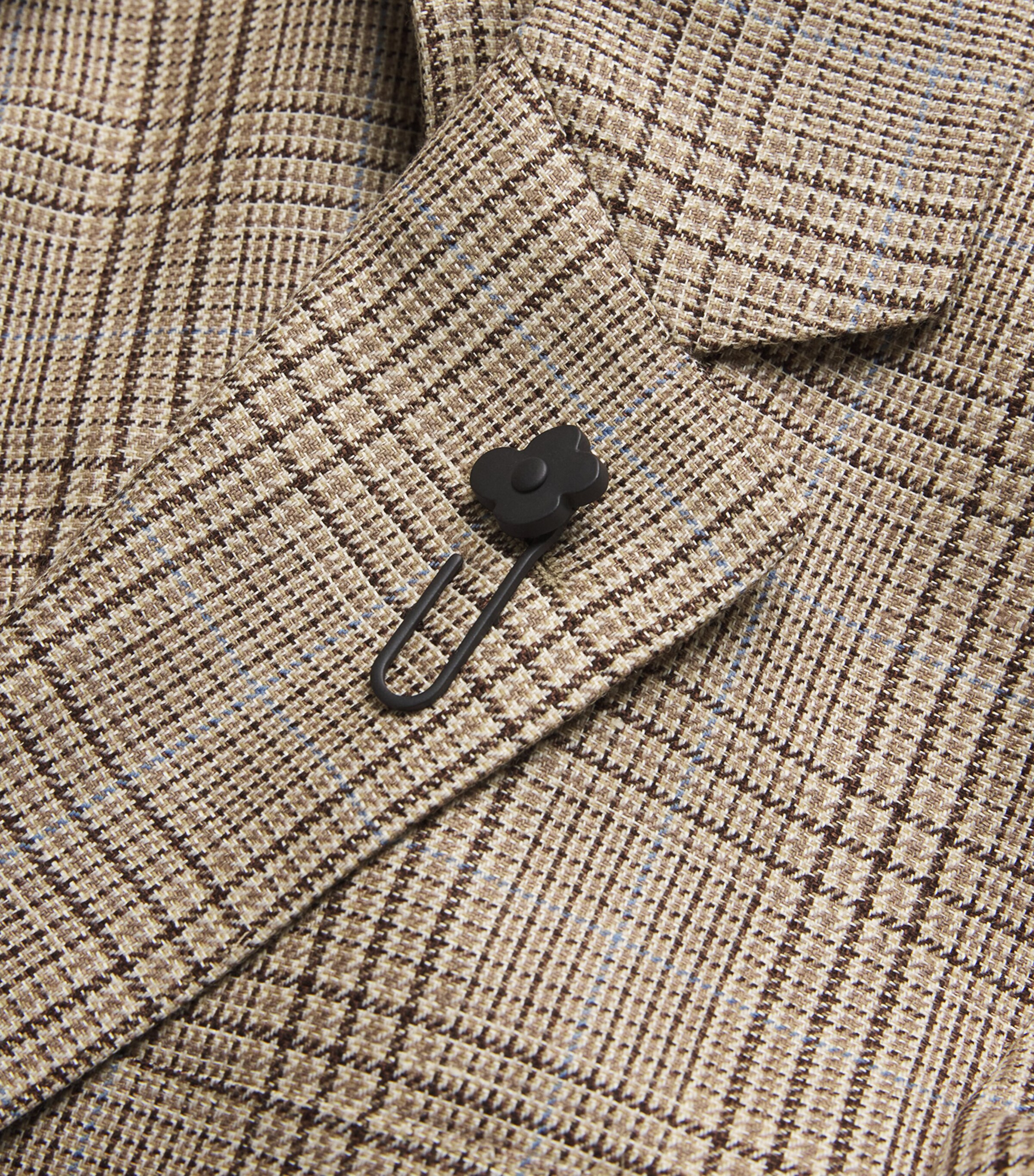 Lardini Mens Wool-Linen Iconic Drop 7 Blazer Image 5