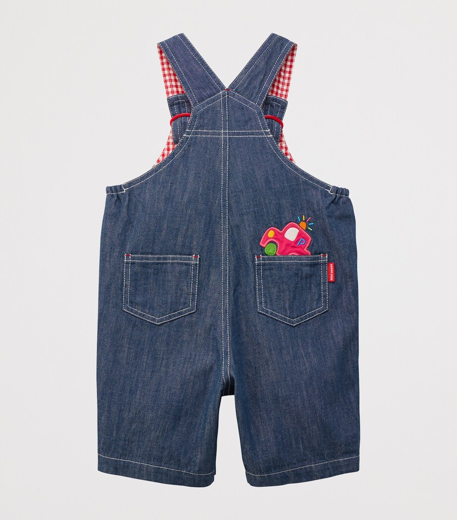 Miki House Denim Logo Dungarees (6-24 Months) Image 2