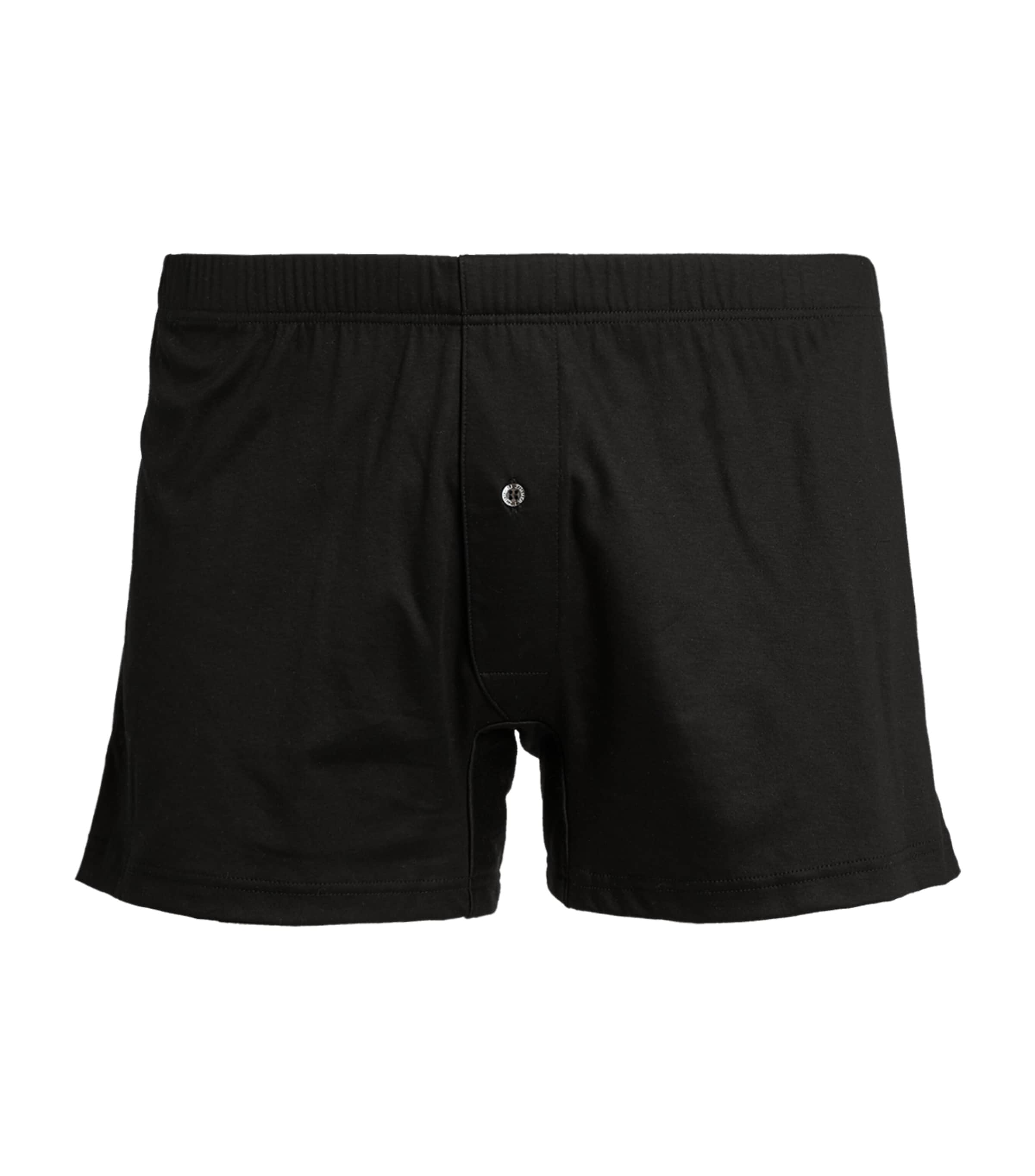 Shop Zimmerli Sea Island Boxer Briefs In Black