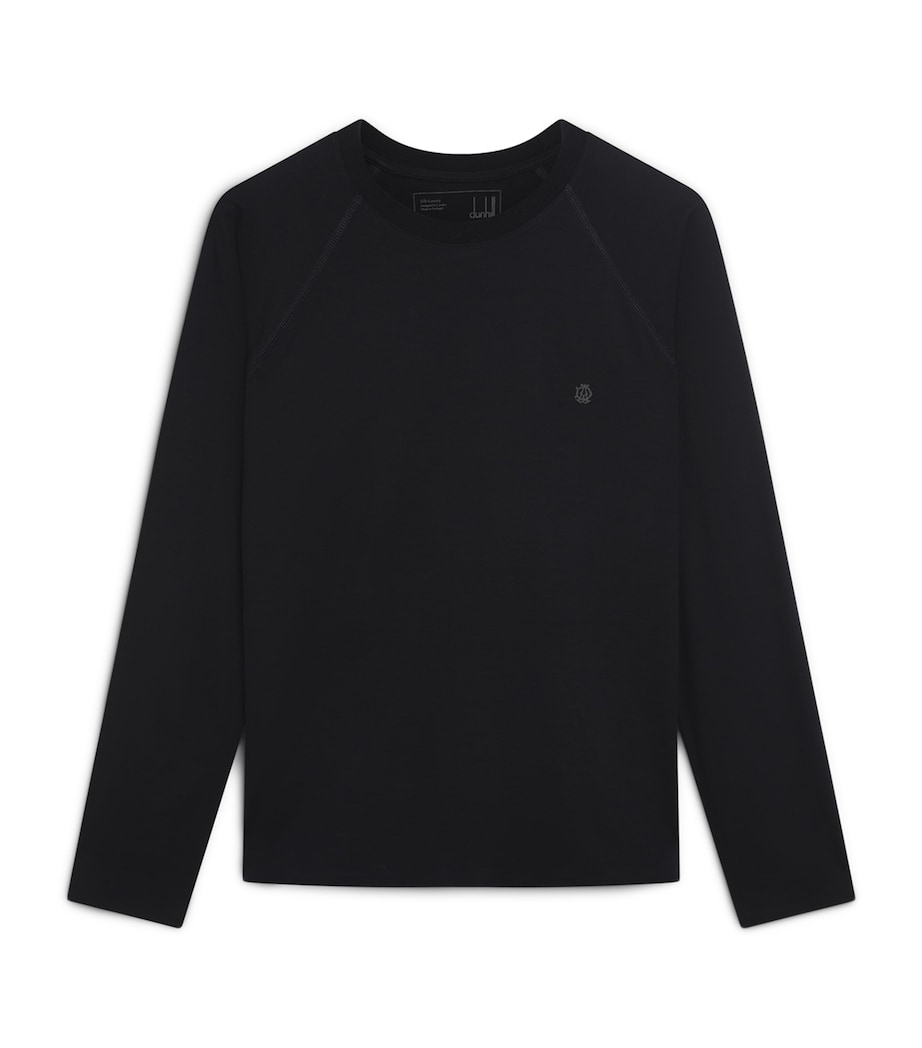 Wool Athluxury Long-Sleeve T-Shirt 416HOUSE NAVY Image 1