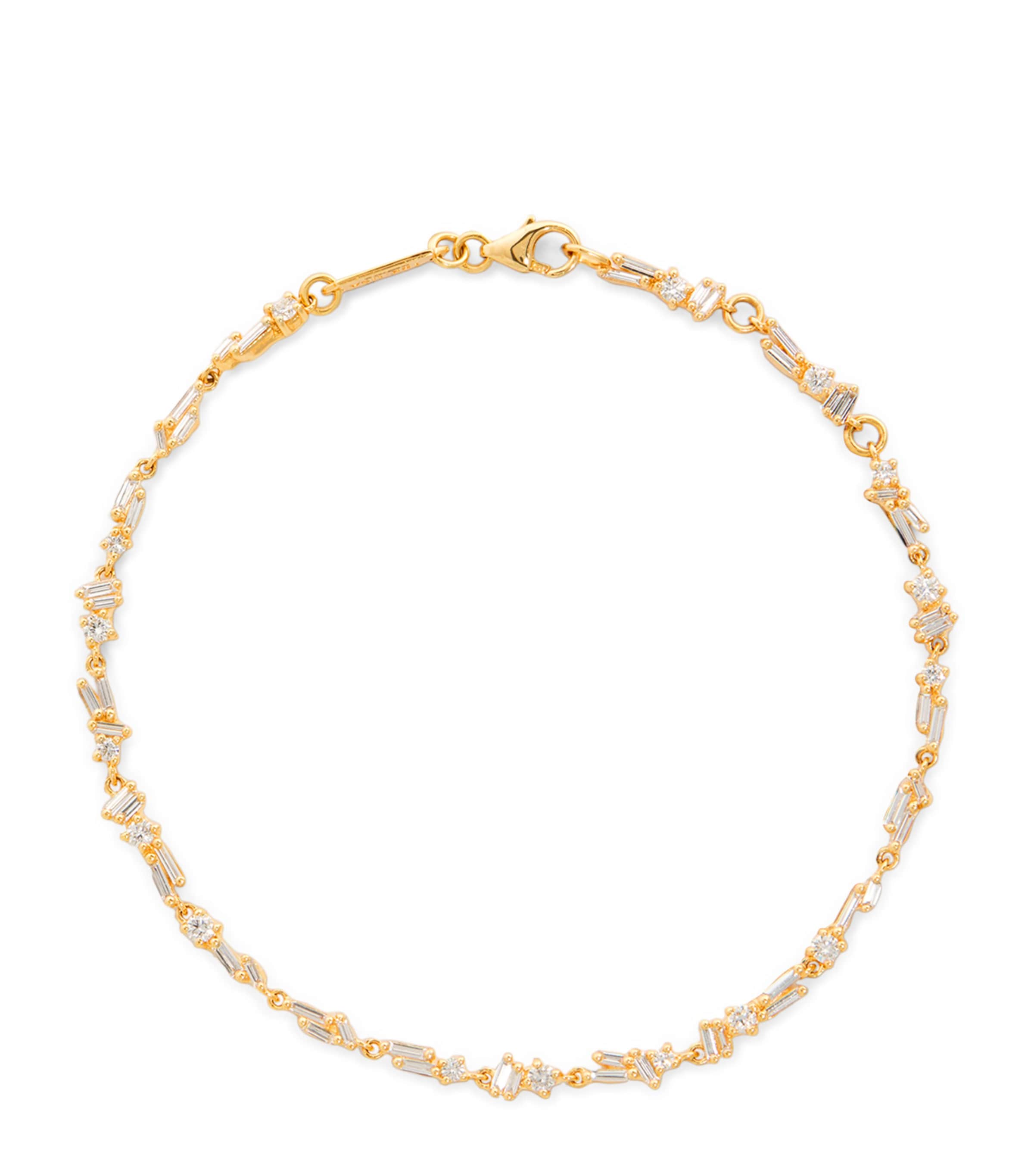 Suzanne Kalan Yellow Gold and Diamond Sparkler Bracelet Yg/wd Image 1