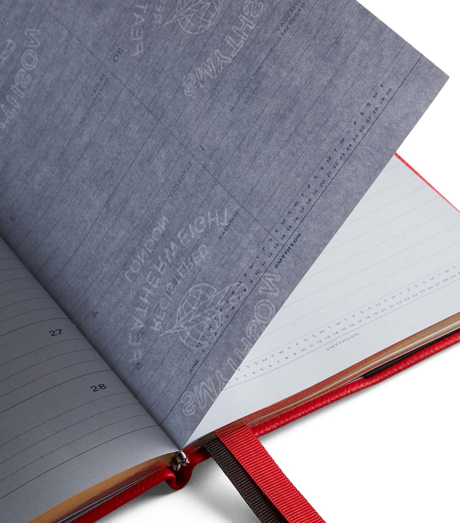Leather Soho Planner SCARLET RED Image 3