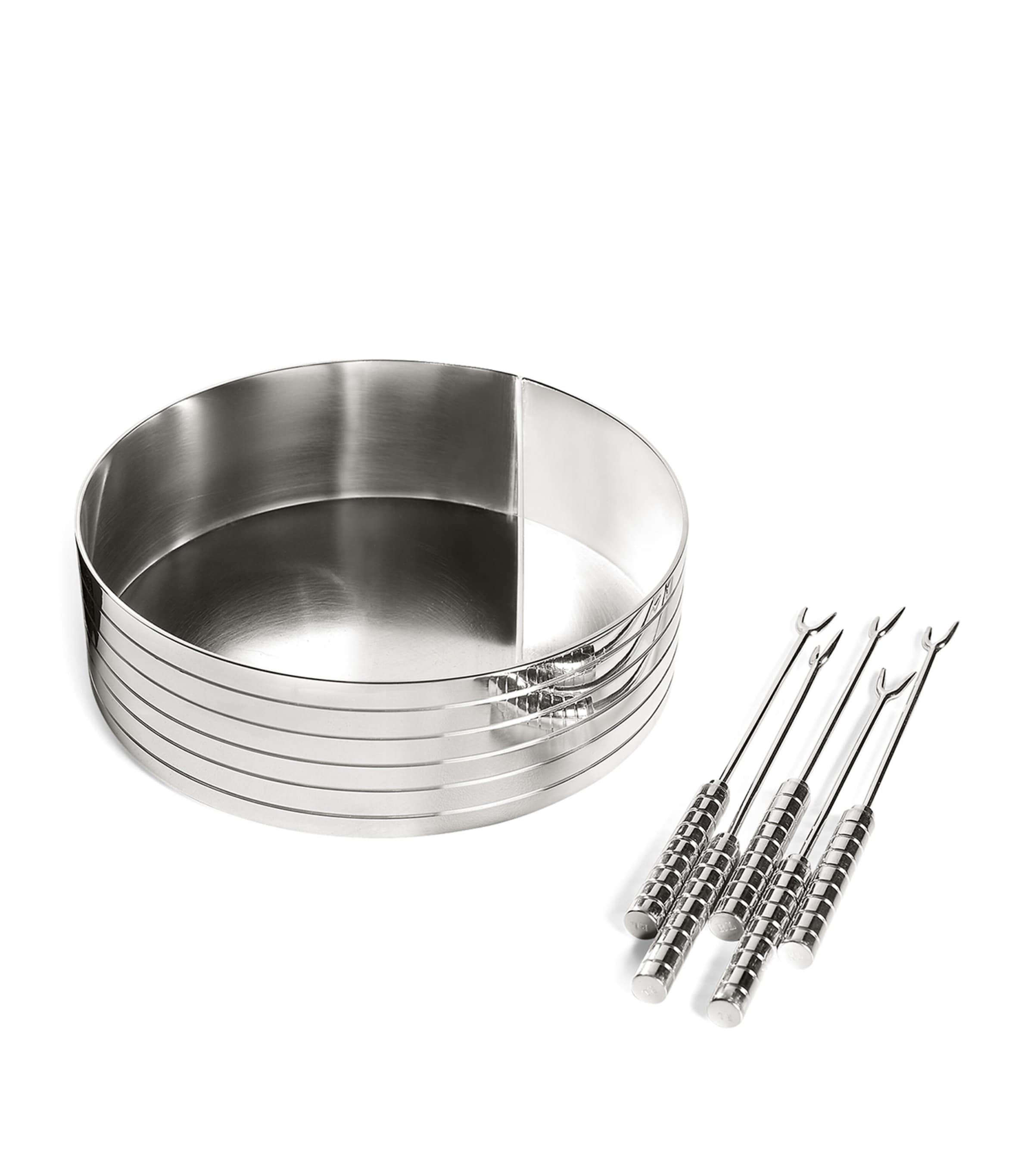 Silver-Plated Montgomery Olive Bowl with Picks (14cm) SILVER Image 3