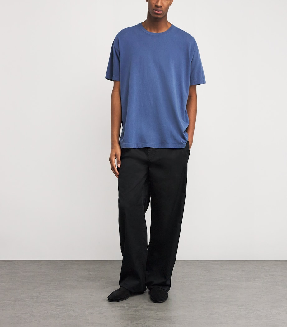 The Row Mens Cotton Lawson T-Shirt Light Blue Image 2