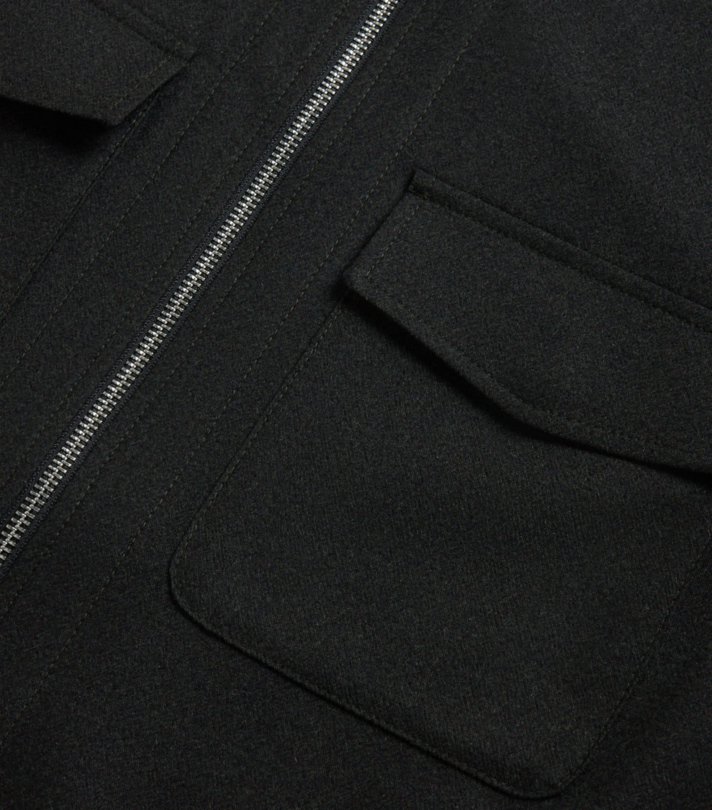 Cashmere 2-Way Zip Jacket 26 - GREEN Image 2