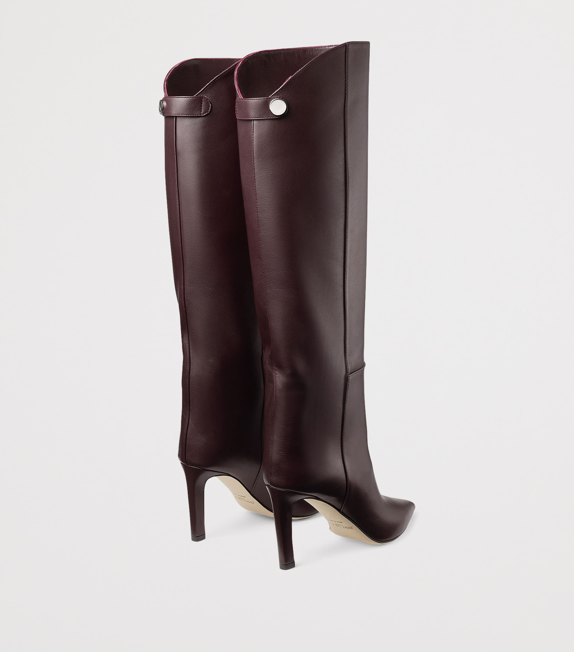 Alizze 85 Leather Knee-High Boots DEEP MERLOT Image 3