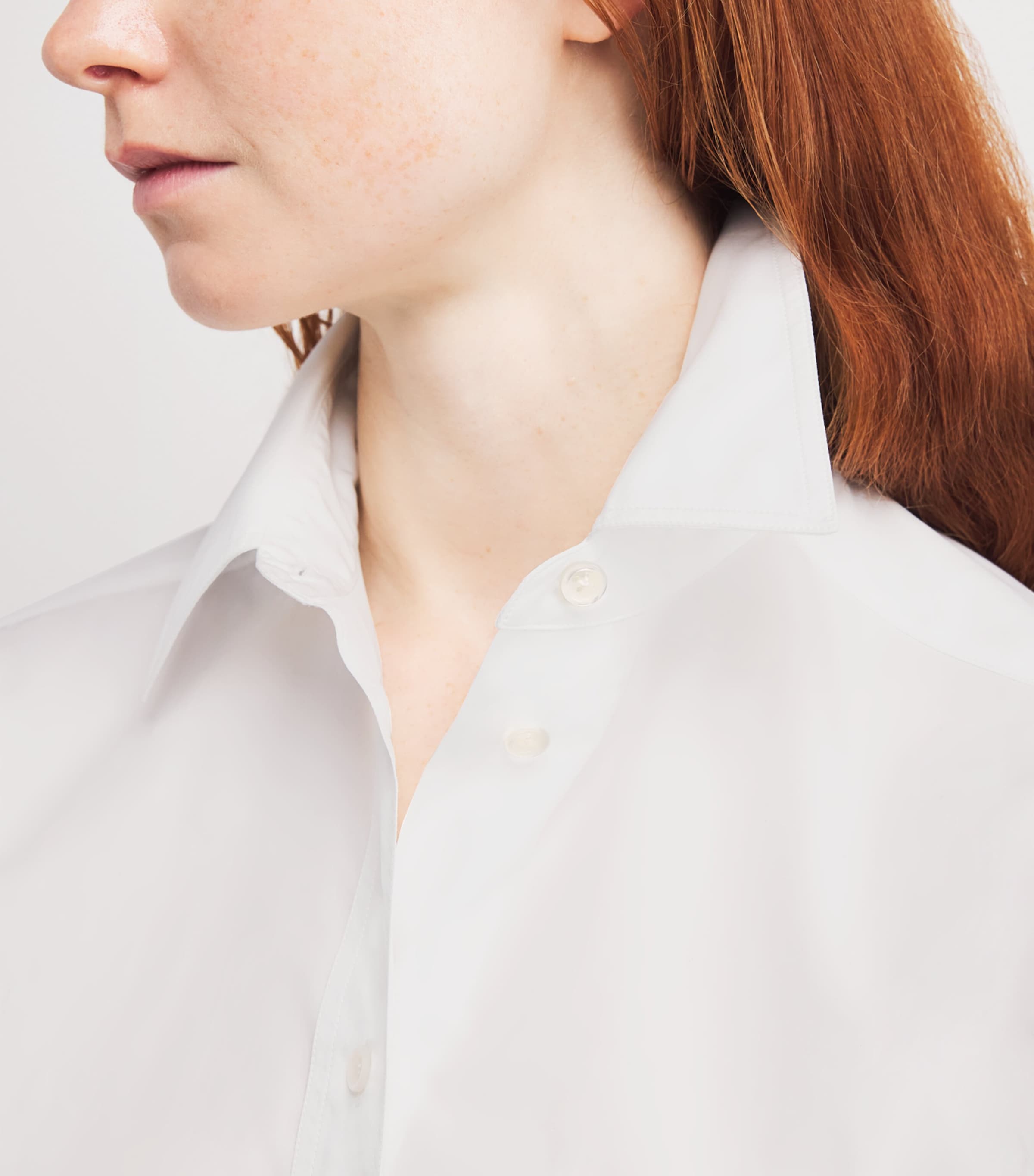The Row Womens Gavina Cotton Shirt White Image 5