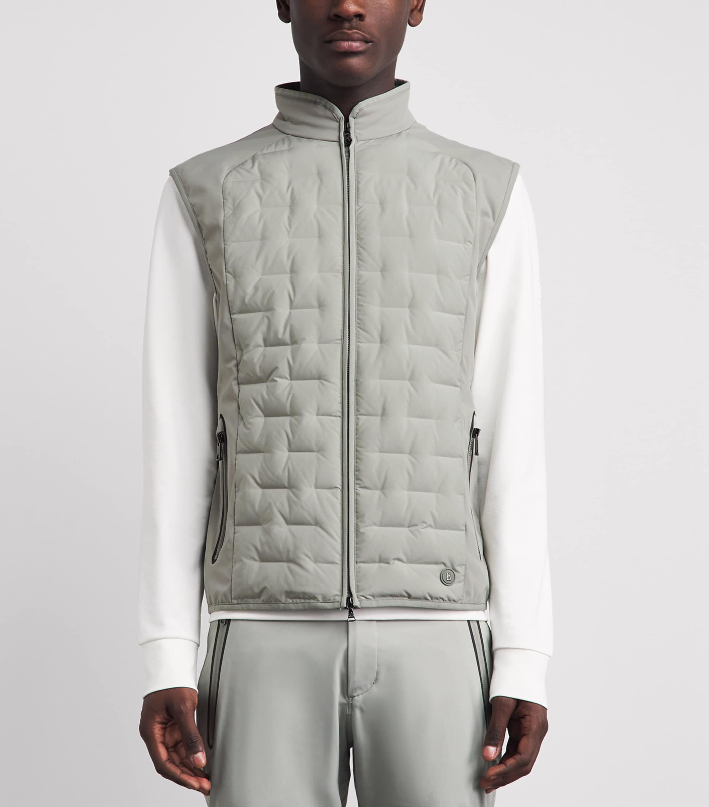 Bogner Mens Down Dane Gilet Fog Image 4