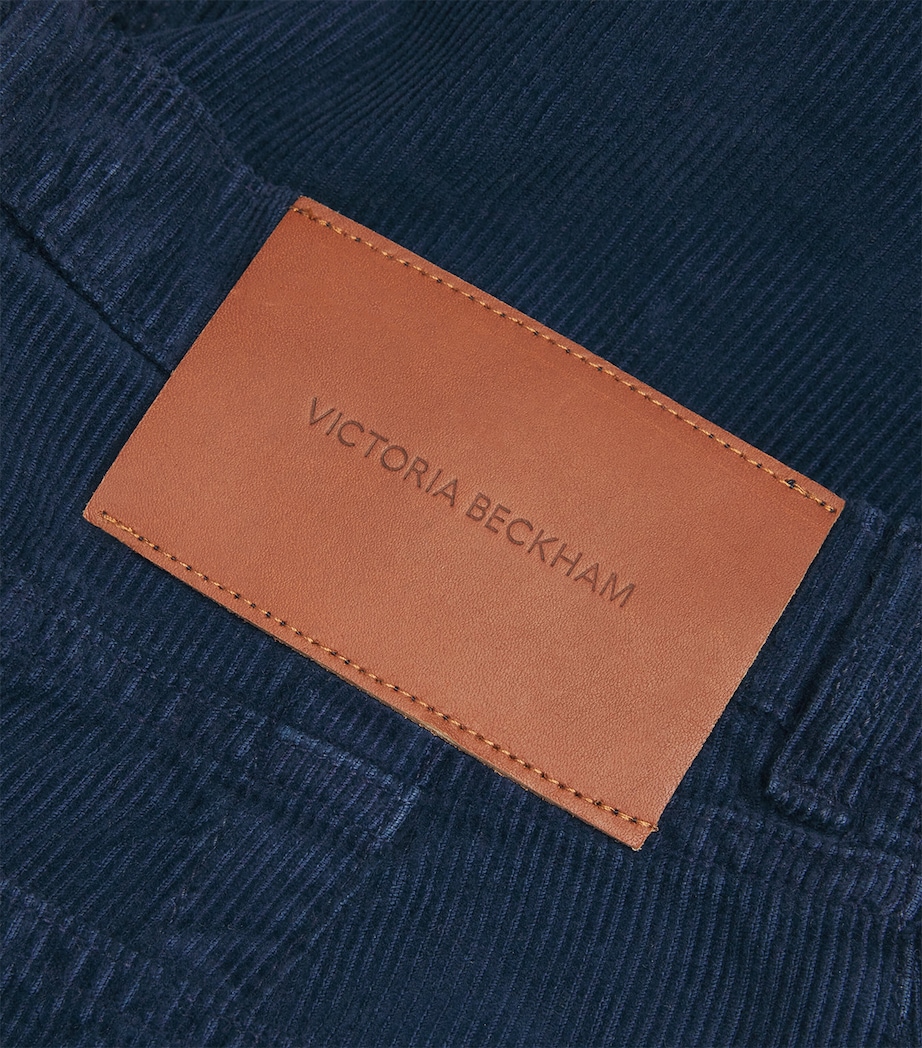 Corduroy Alina High-Rise Wide-Leg Trousers 9570 INDGO GRMNT DYE Image 5