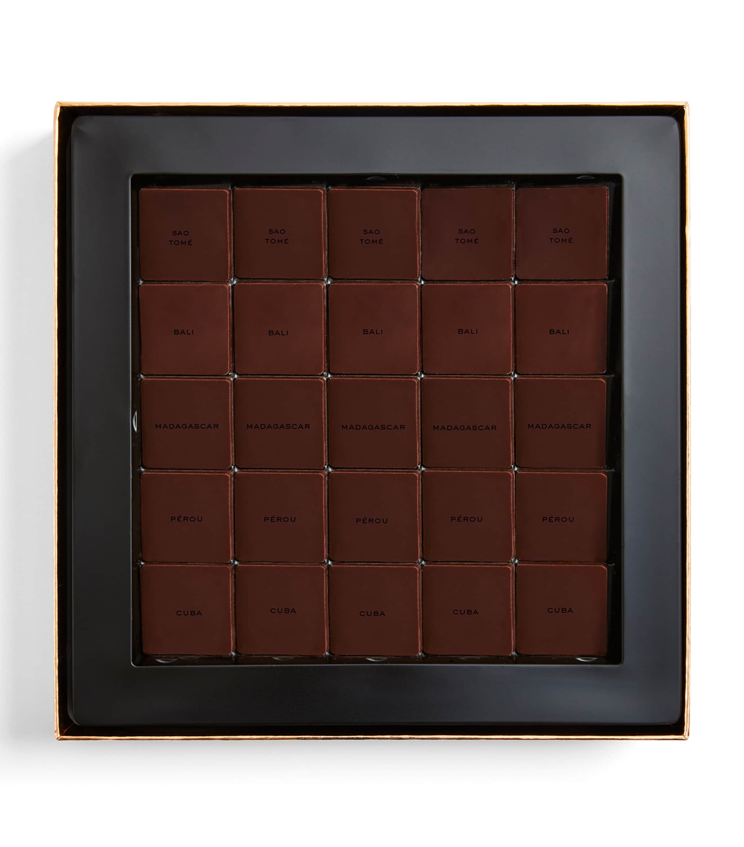 Pierre Marcolini Dark Chocolate Saveur du Monde 25-Piece Box (100g) Image 3