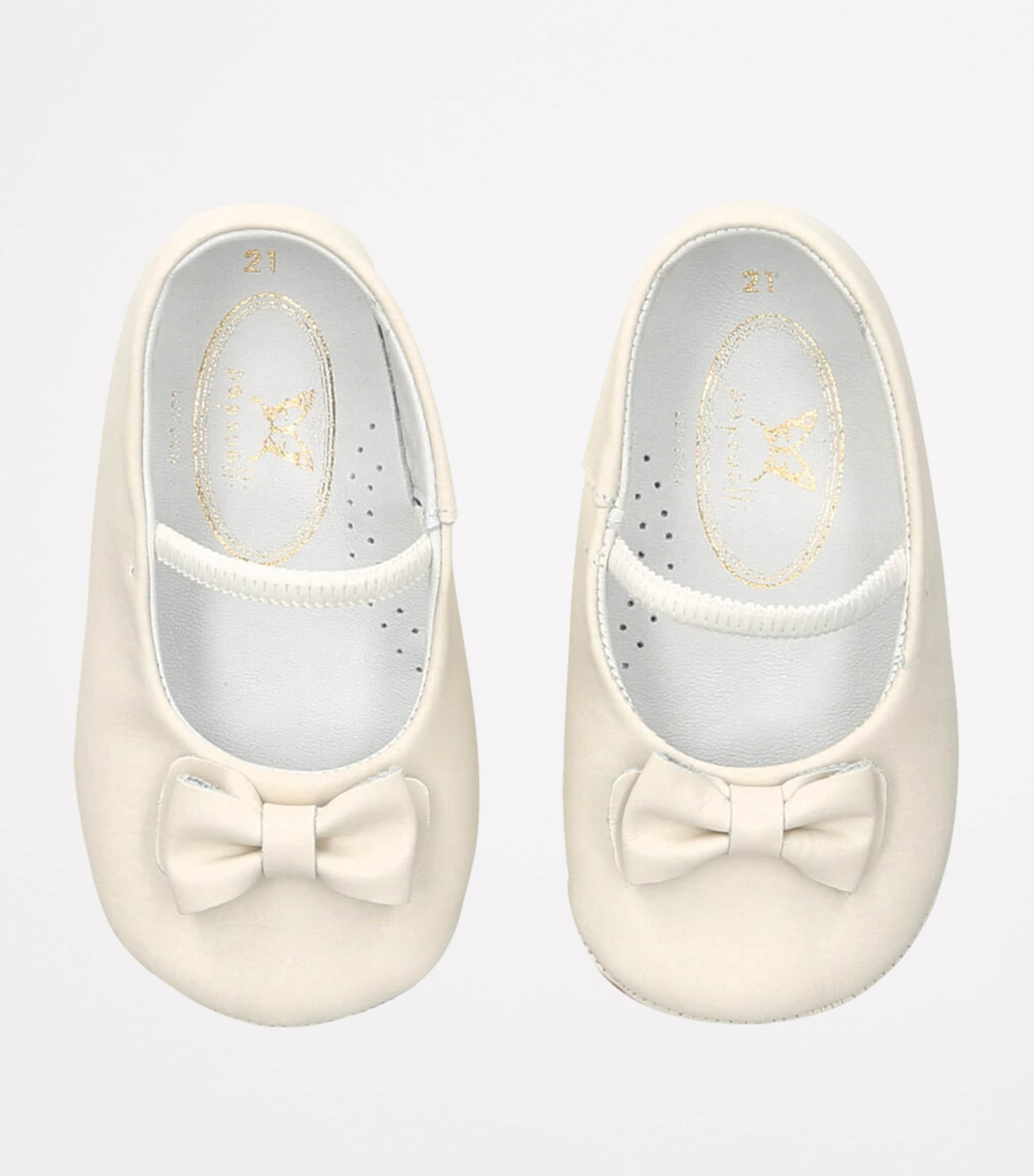 Leather Bowie Flats BONE Image 4