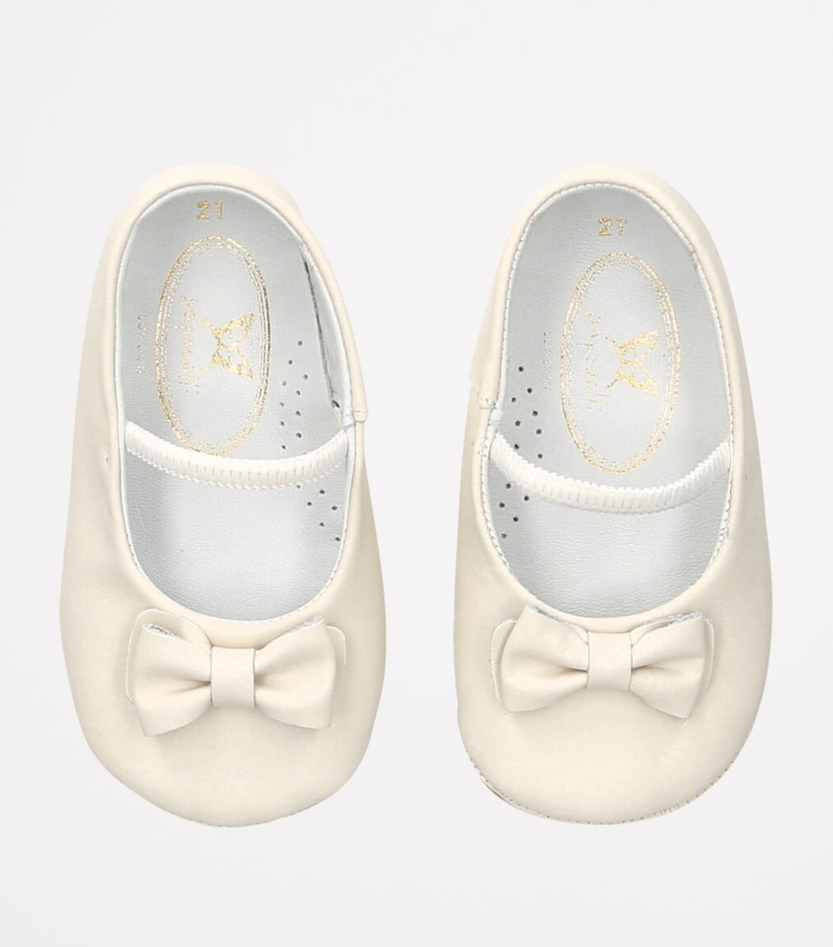 Leather Bowie Flats BONE Image 4