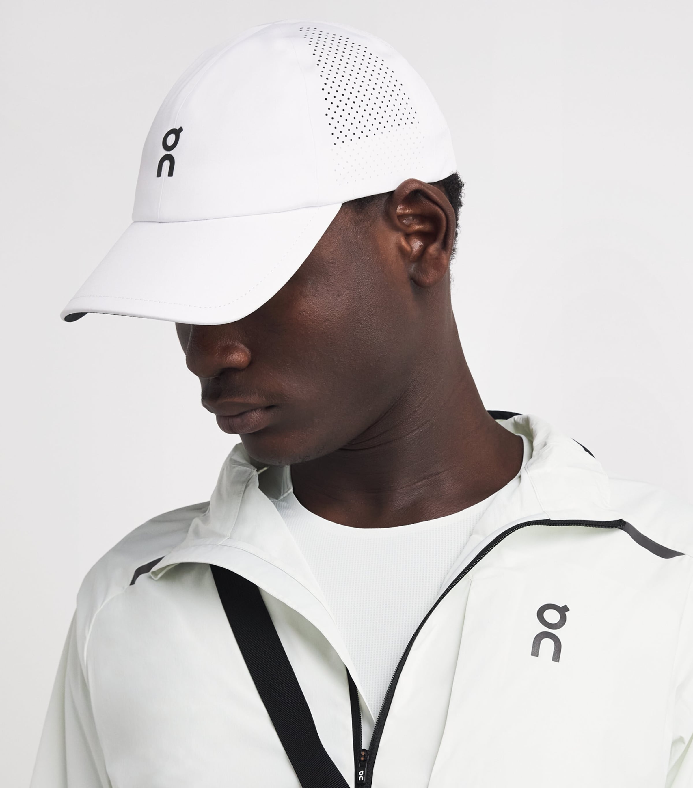 Perforated Court Baseball Cap WHITE | WHITE Image 2