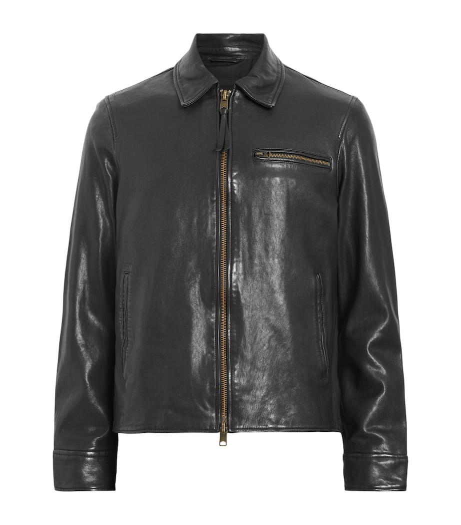 Leather Miller Jacket BLACK Image 1