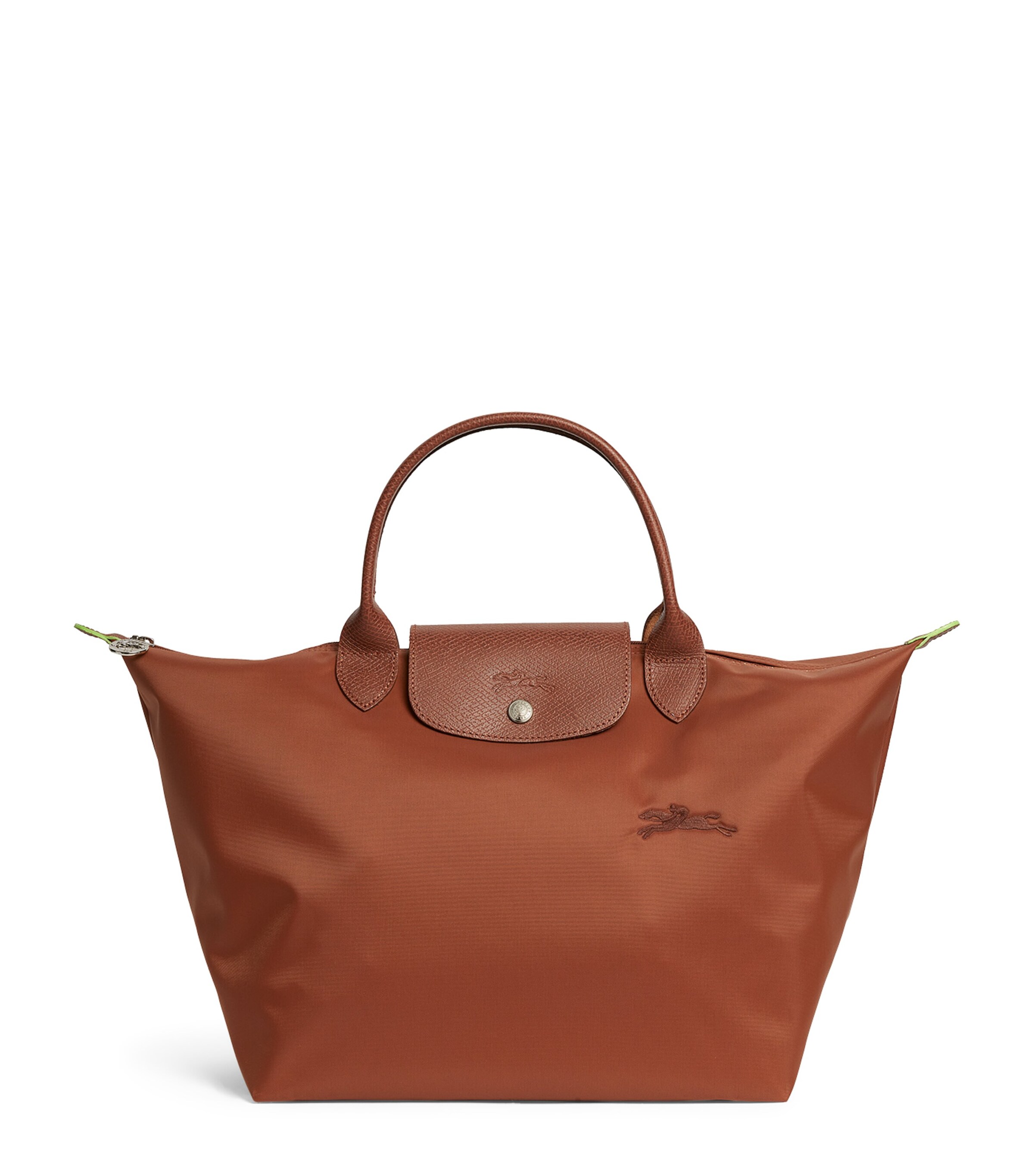 Longchamp Medium Le Pliage Green Tote Bag Harrods UK