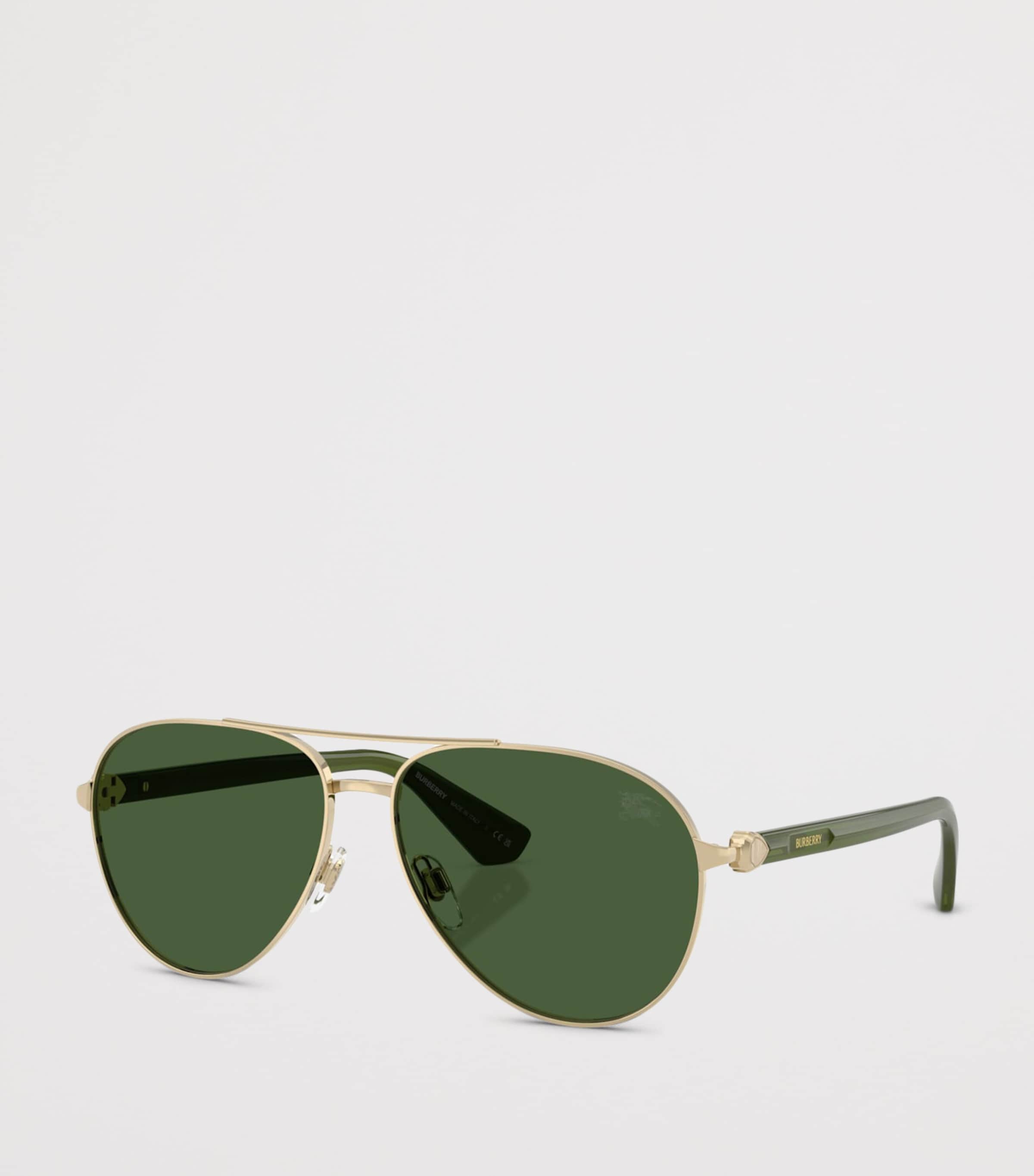 Burberry Metal BE3167 Pilot Sunglasses Gold Image 2