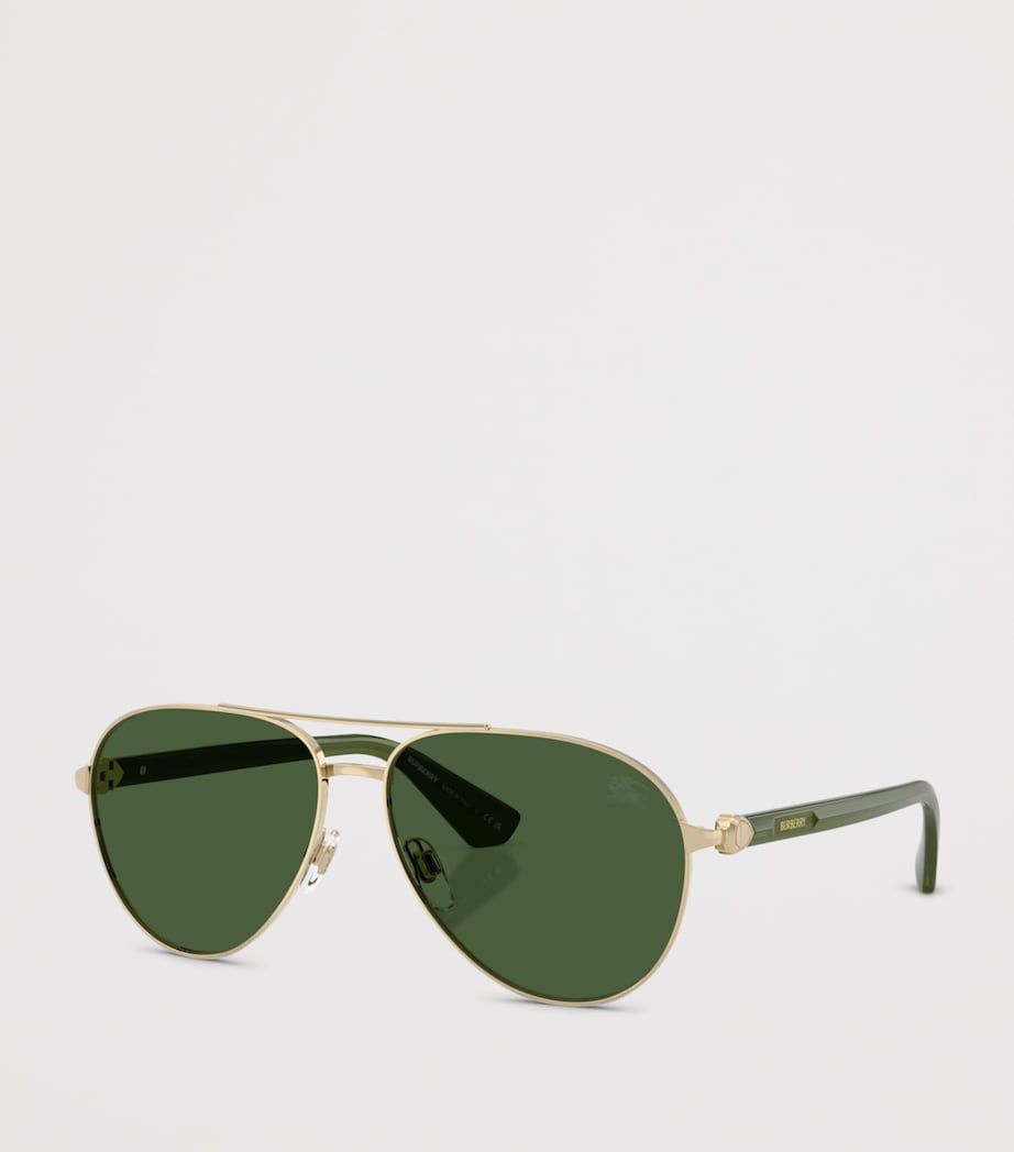 Burberry Metal BE3167 Pilot Sunglasses Gold Image 2