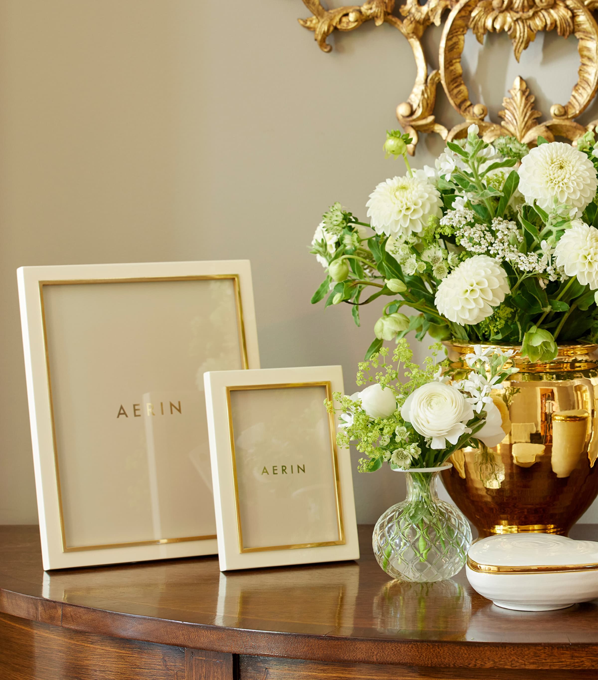 Lacquered Varda Photo Frame (5’’ x 7’’) CREAM Image 2