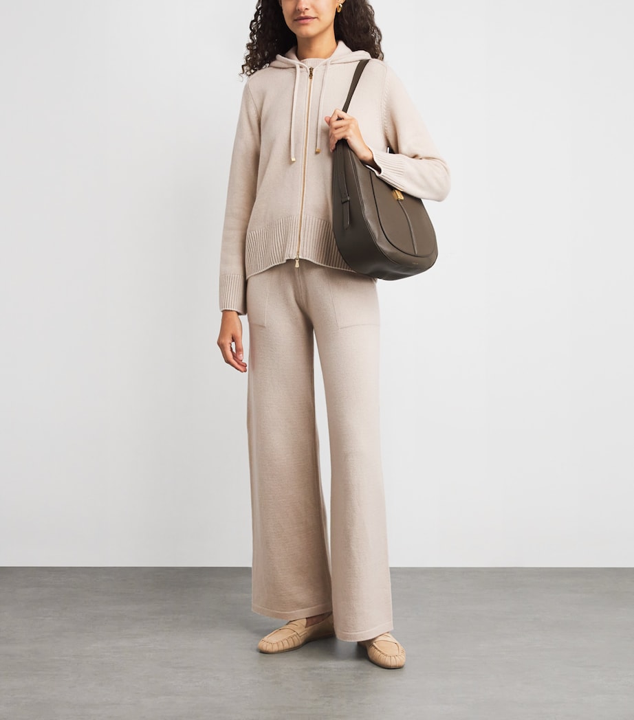 Cashmere Zip-Up Hoodie SABBIA PANNA Image 2