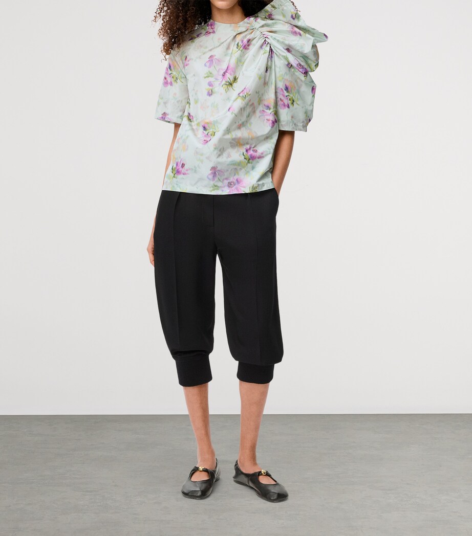 Floral Draped Top LIGHT BLUE/MULTI Image 2