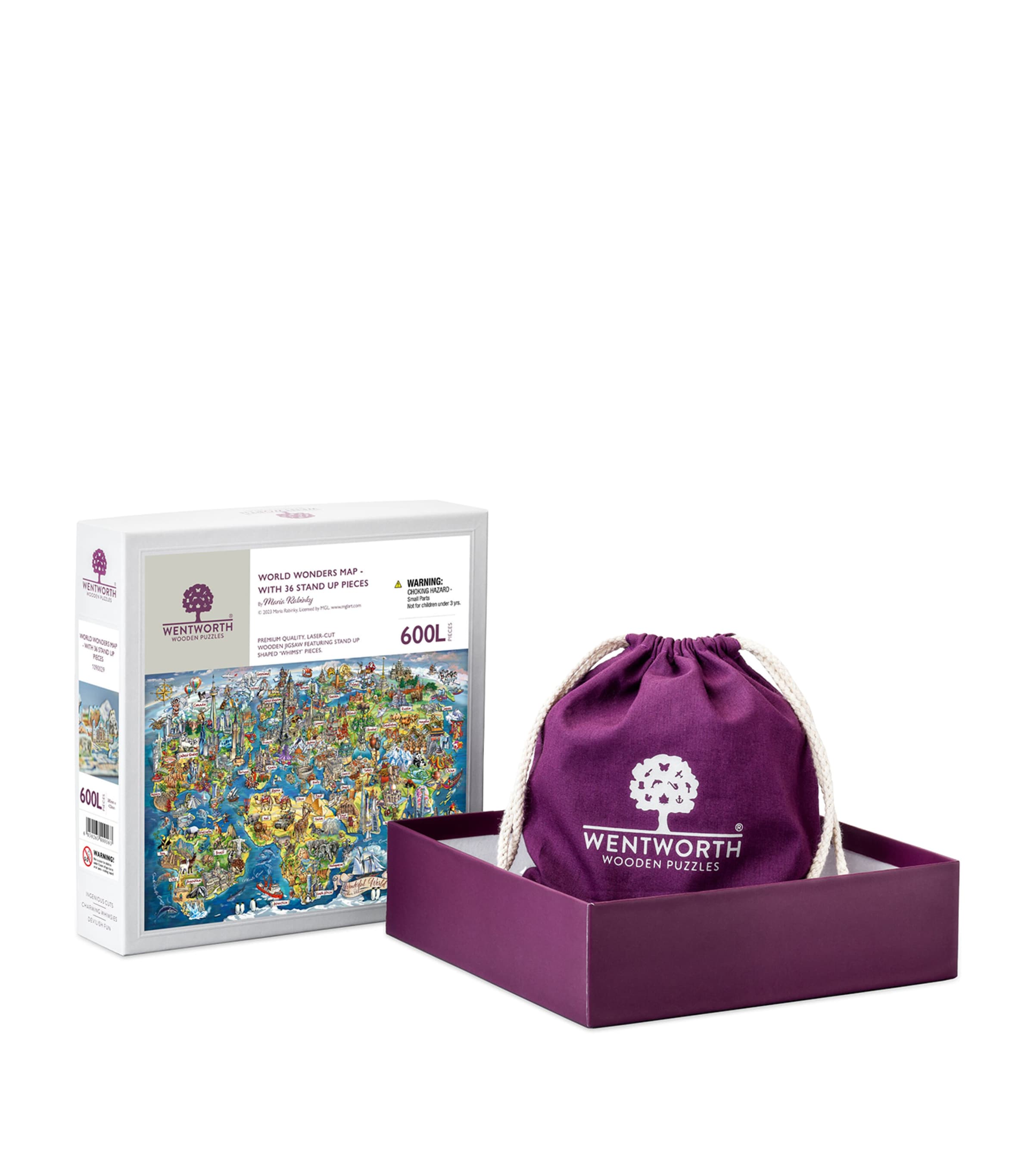 Wentworth Puzzles Wonderful World Map Puzzle (636 Pieces) Image 1