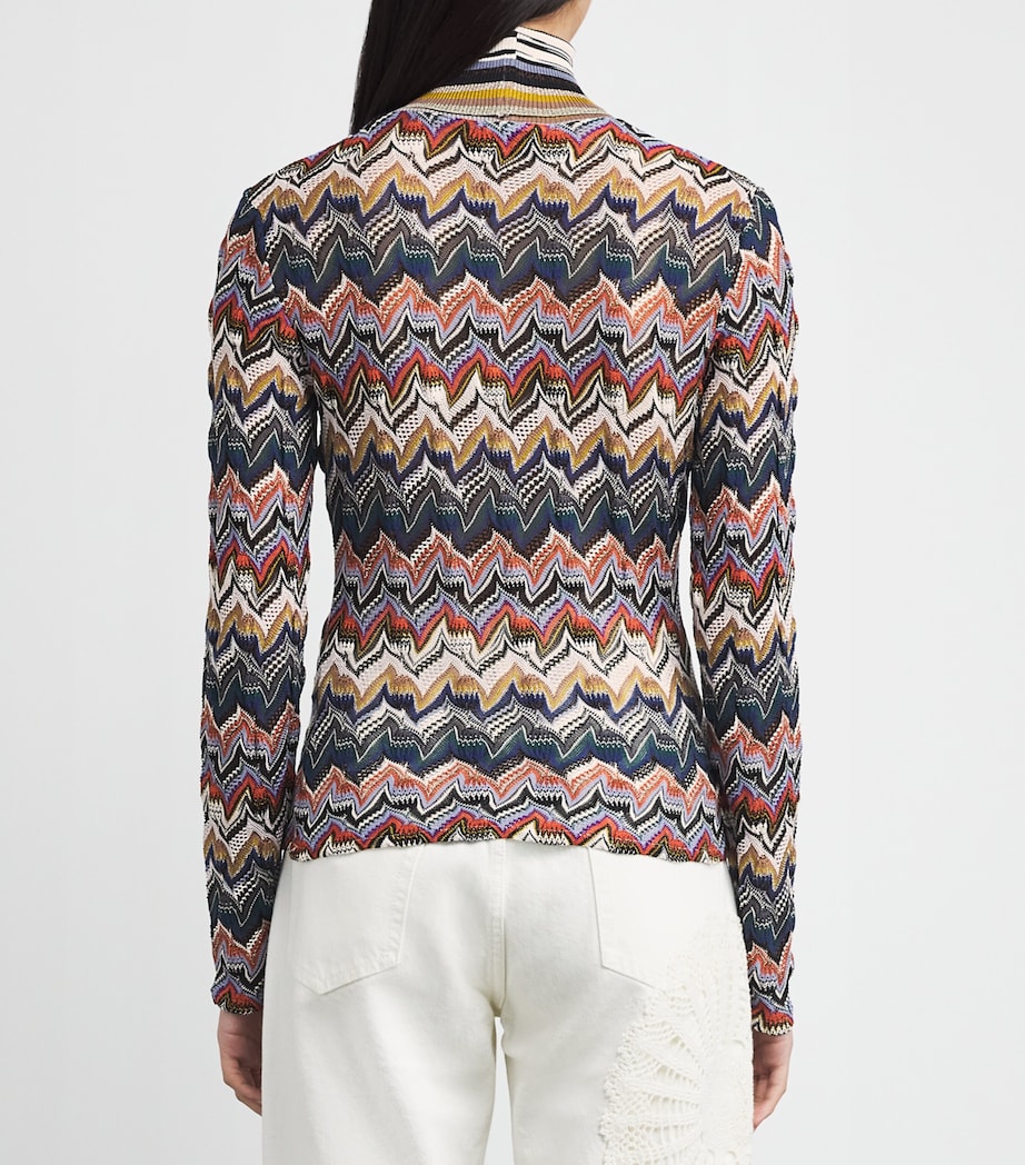 Zigzag Rollneck Sweater SM9R3 MULTICOLOR Image 4