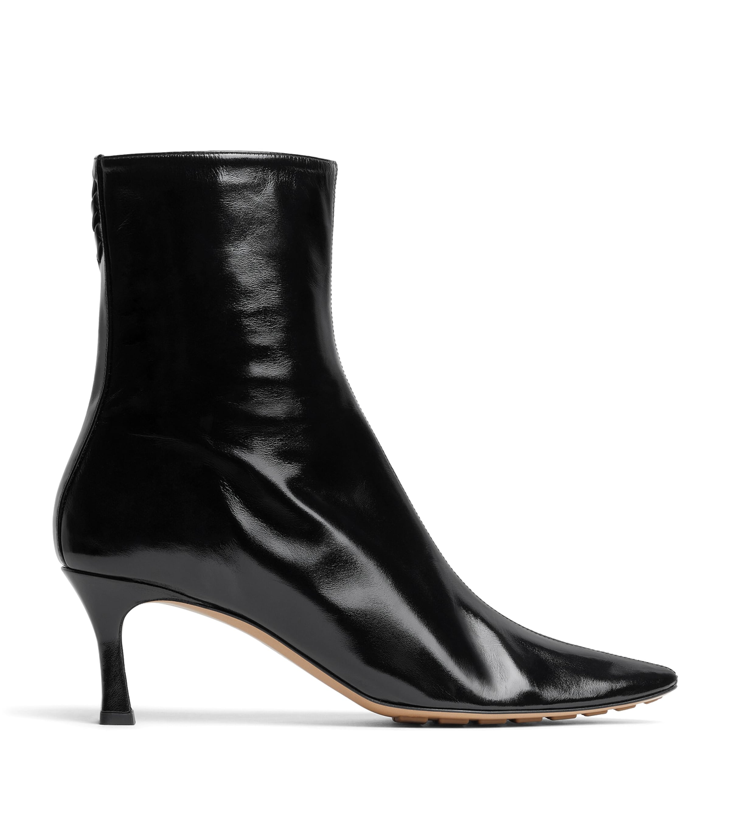 Bottega Veneta Leather Sofia Ankle Boots 60 In Black