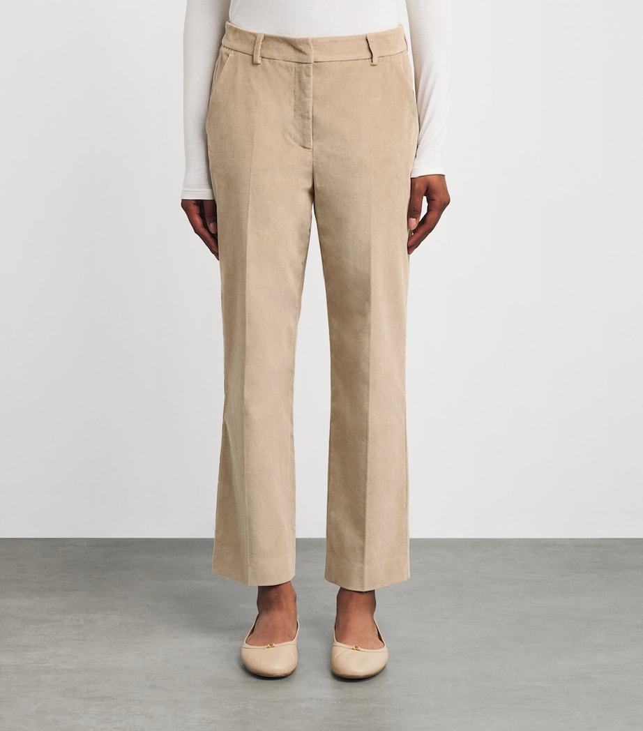 Stretch Corduroy Trousers BEIGE Image 3