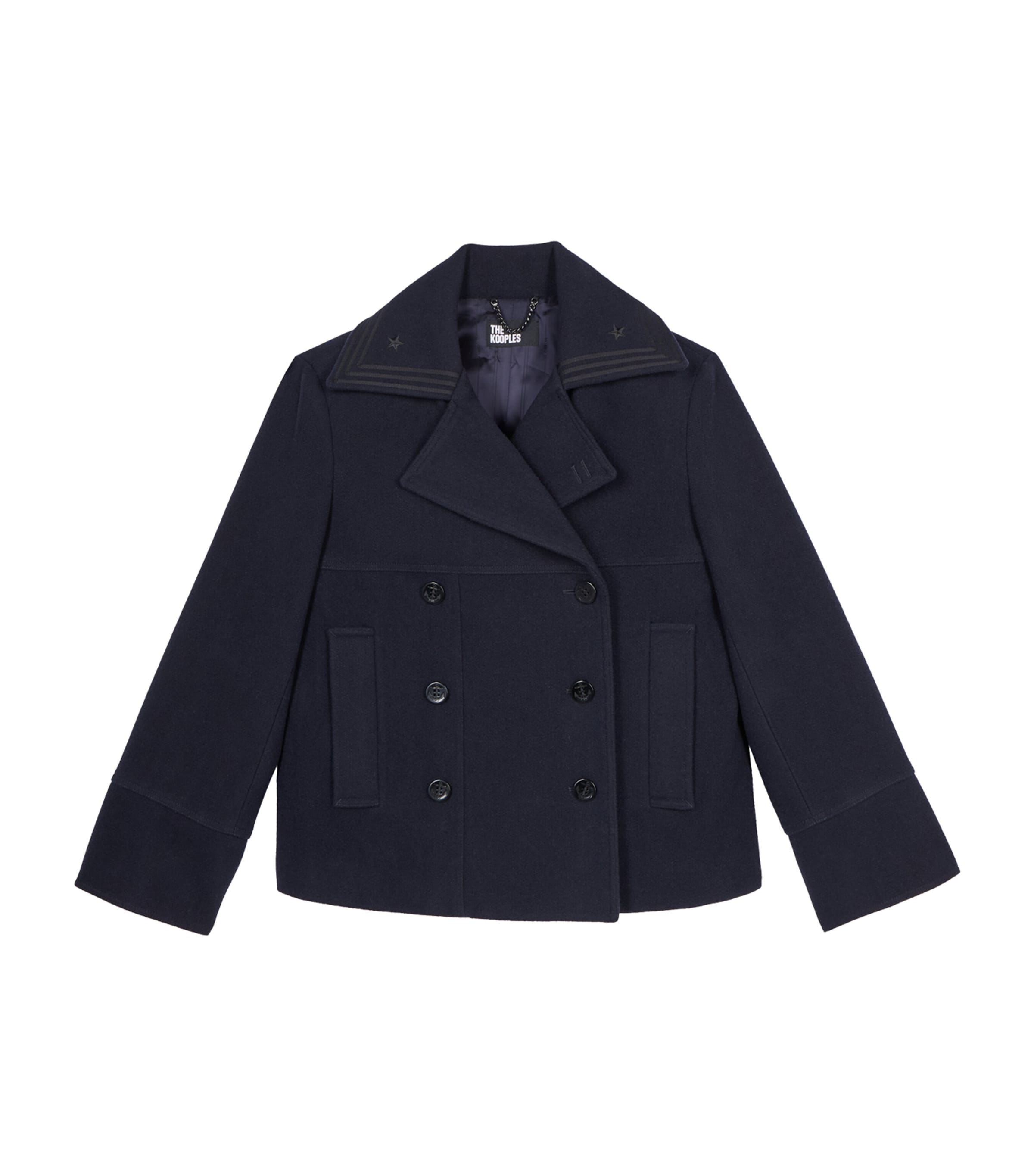 THE KOOPLES WOOL-BLEND PEA COAT 