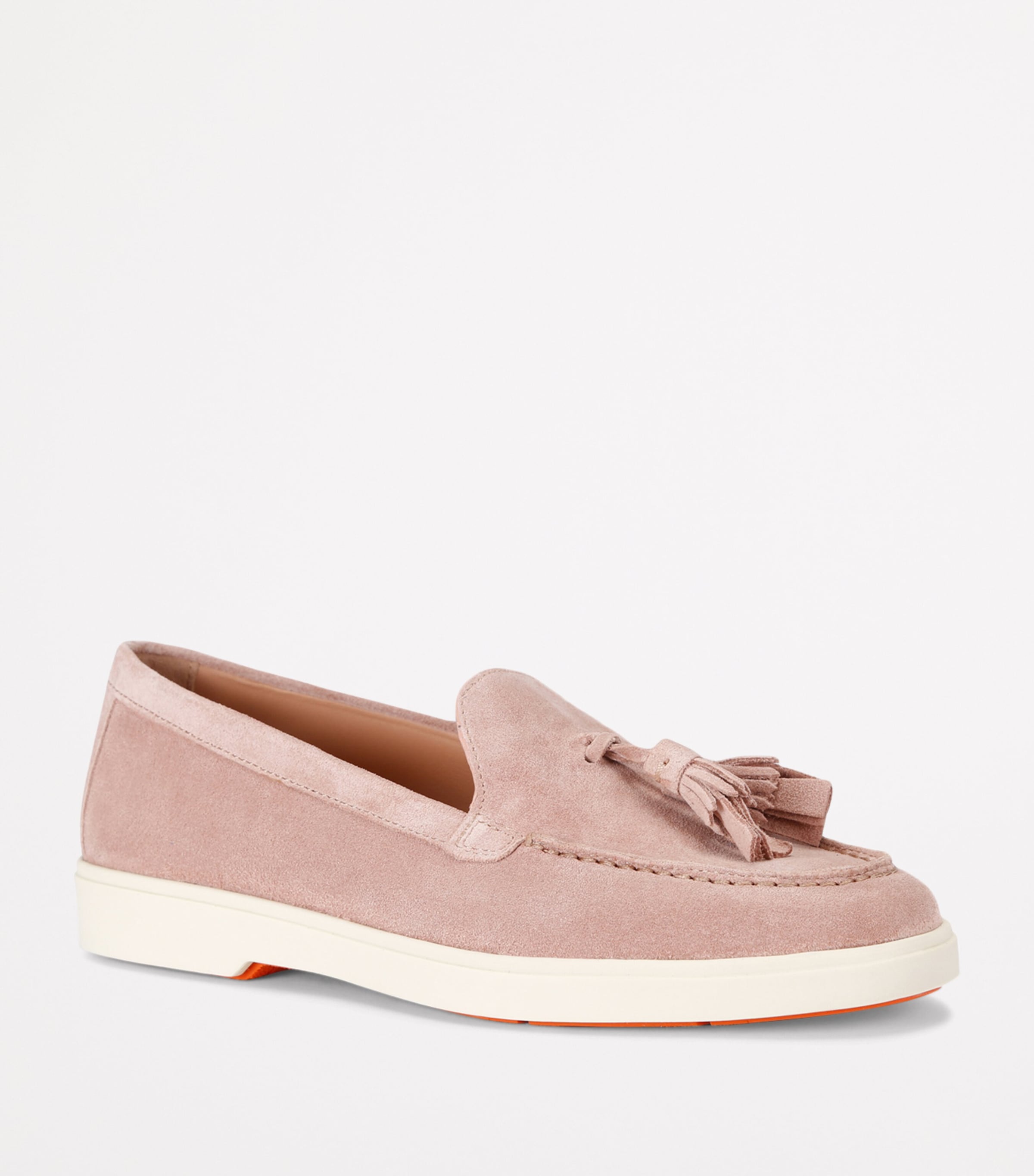 Suede Feudal Loafers PALE PINK Image 3