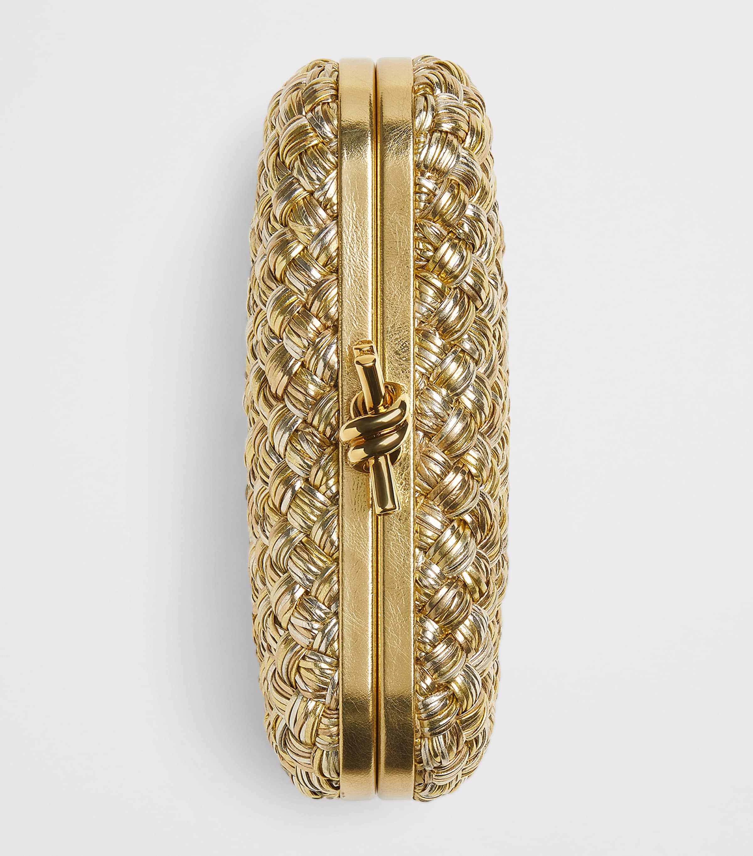 Leather Knot Minaudière Clutch Bag 8257 Image 5