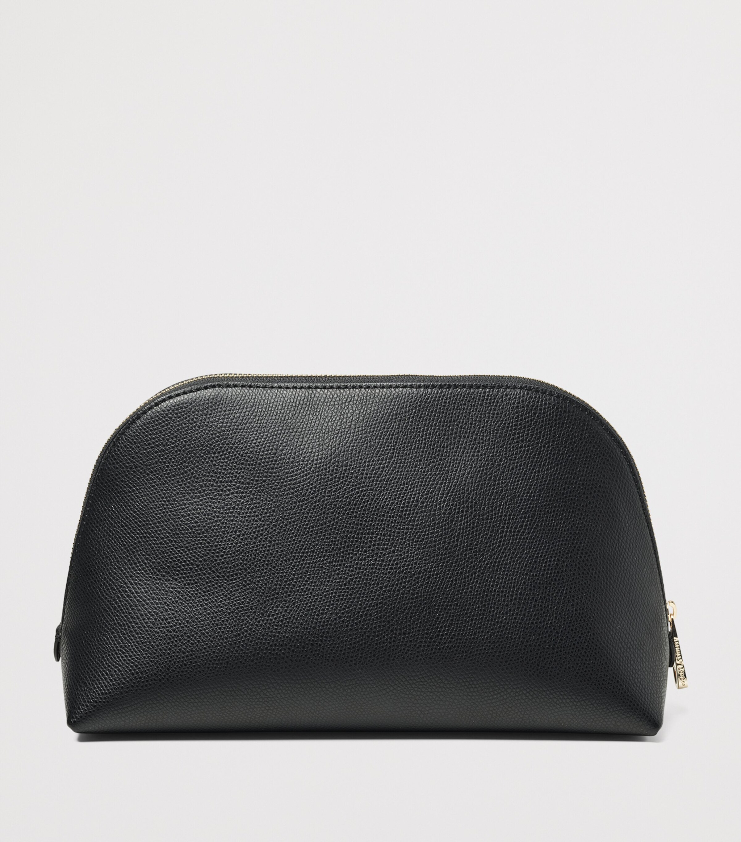 Large Leather Cosmetic Case BLACK Image 2