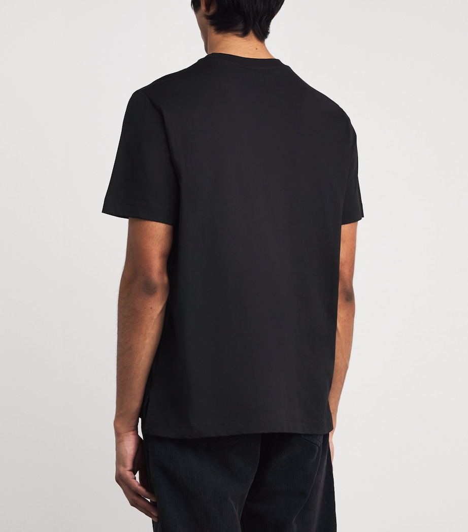 Cotton Chest-Pocket T-Shirt BLACK Image 4