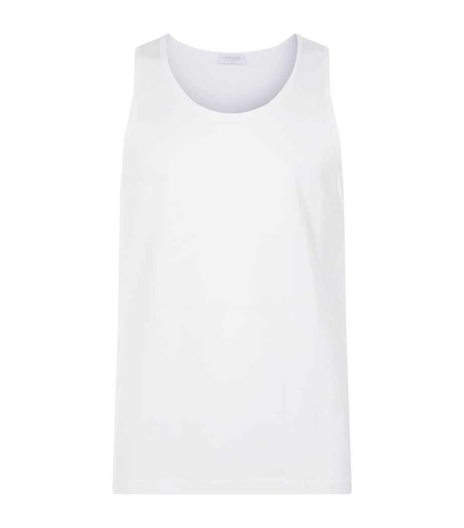 Superfine Cotton Vest WHAA - WHT Image 1