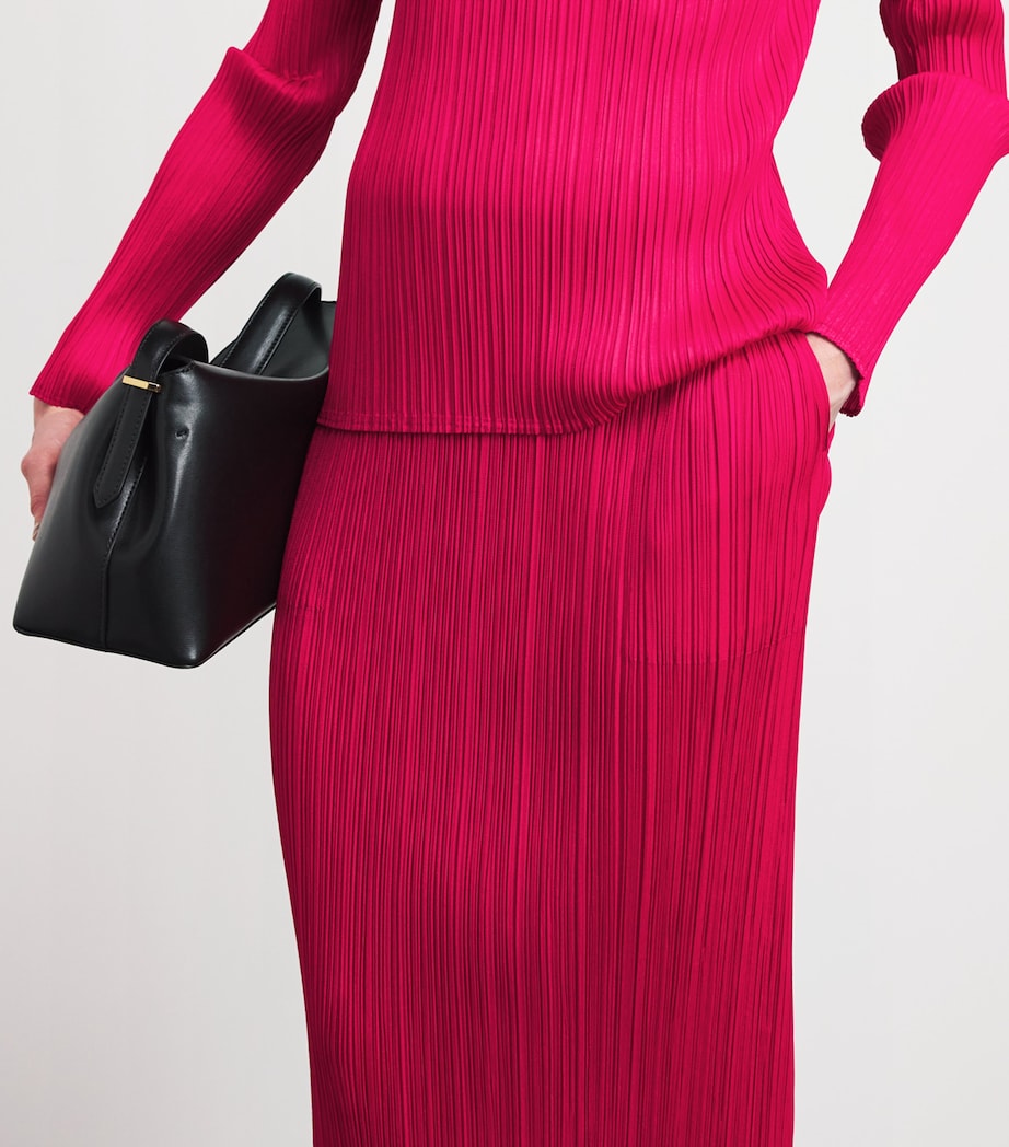 Pleats Please Issey Miyake Womens New Colorful Basics 4 Midi Skirt Image 3