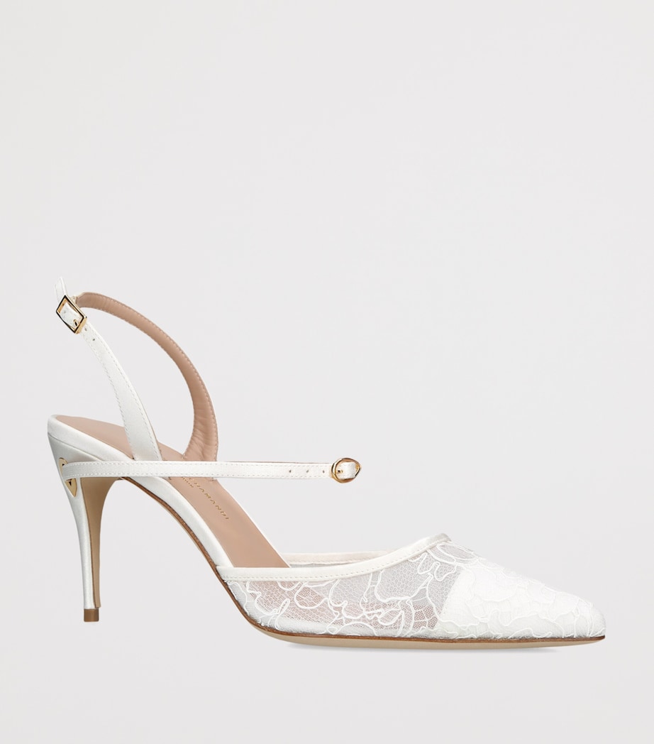 Jennifer Chamandi Vittorio Slingback Pumps 85 White Image 3
