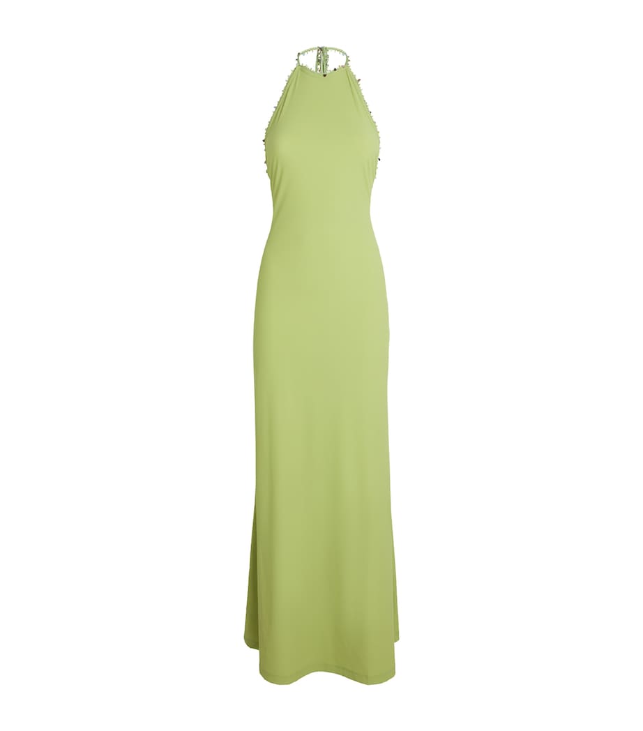 Embellished Beach Quartz Maxi Dress FRESH LIME Image 1