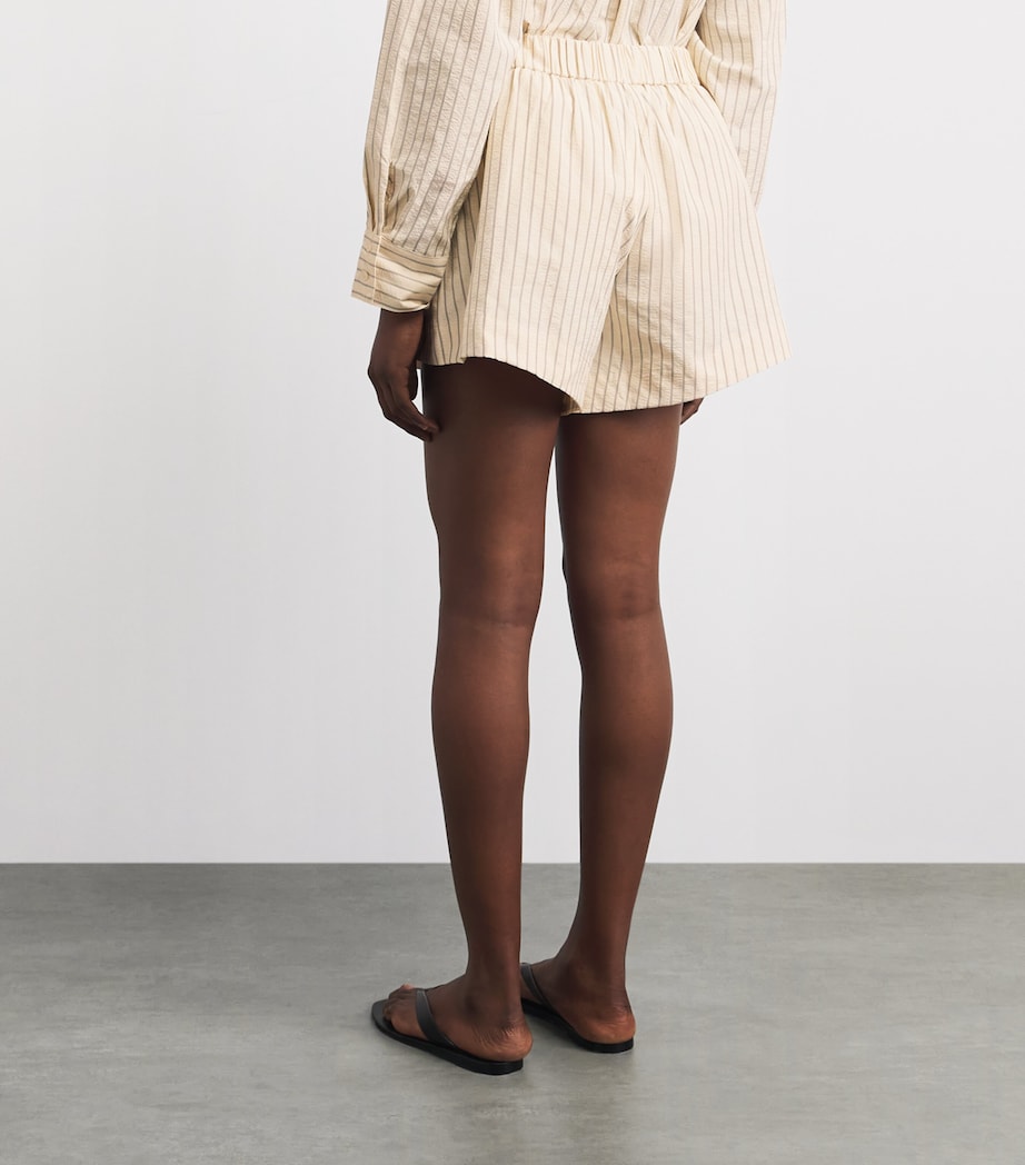 Stylein Womens Stripe Jojo Shorts Cream Stripe Image 5