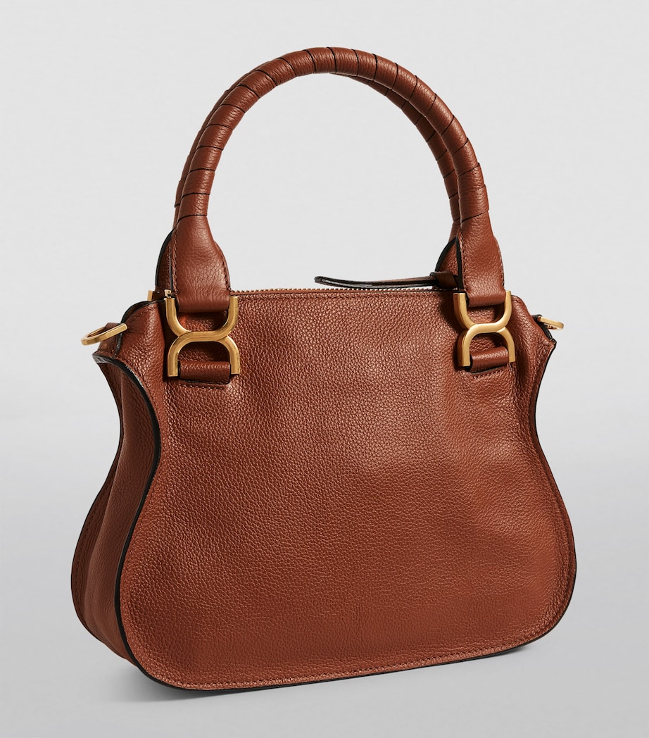 Small Leather Marcie Top-Handle Bag BAG TAN Image 2