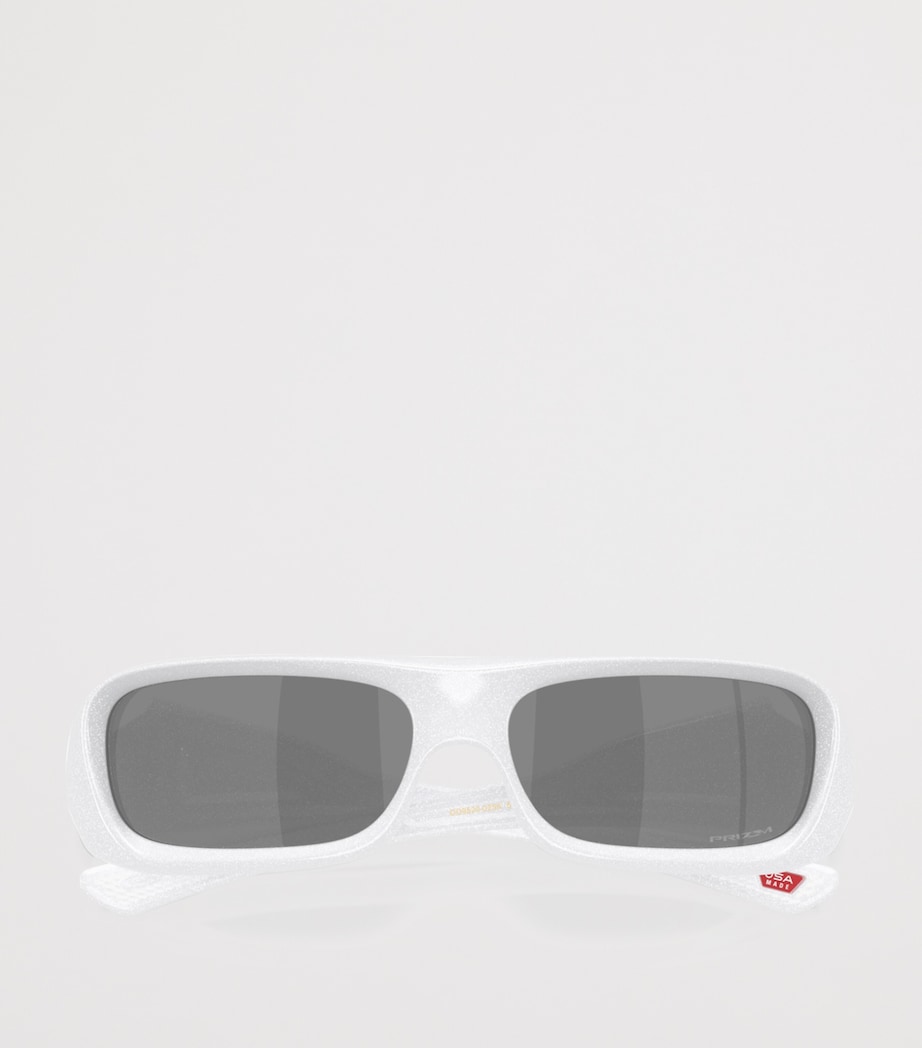 Oakley Permian Rectangle Sunglasses White Image 6